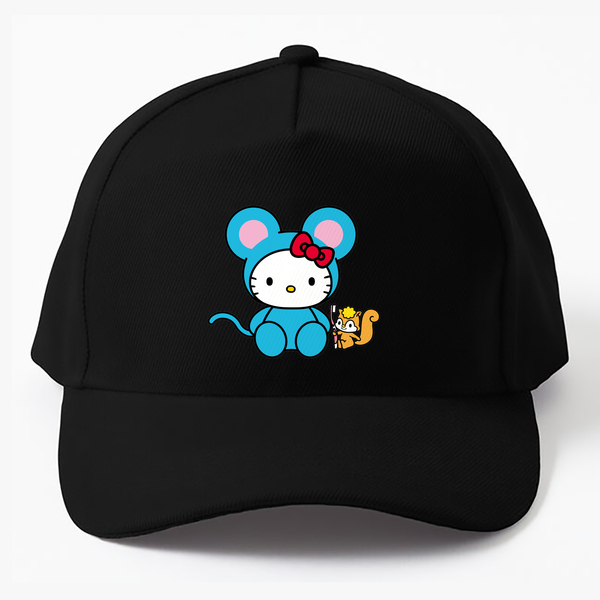 （画像用） Hello Kitty ハローキティ ベースボールキャップ 綿100％ 男女兼用 帽子 スポーツ