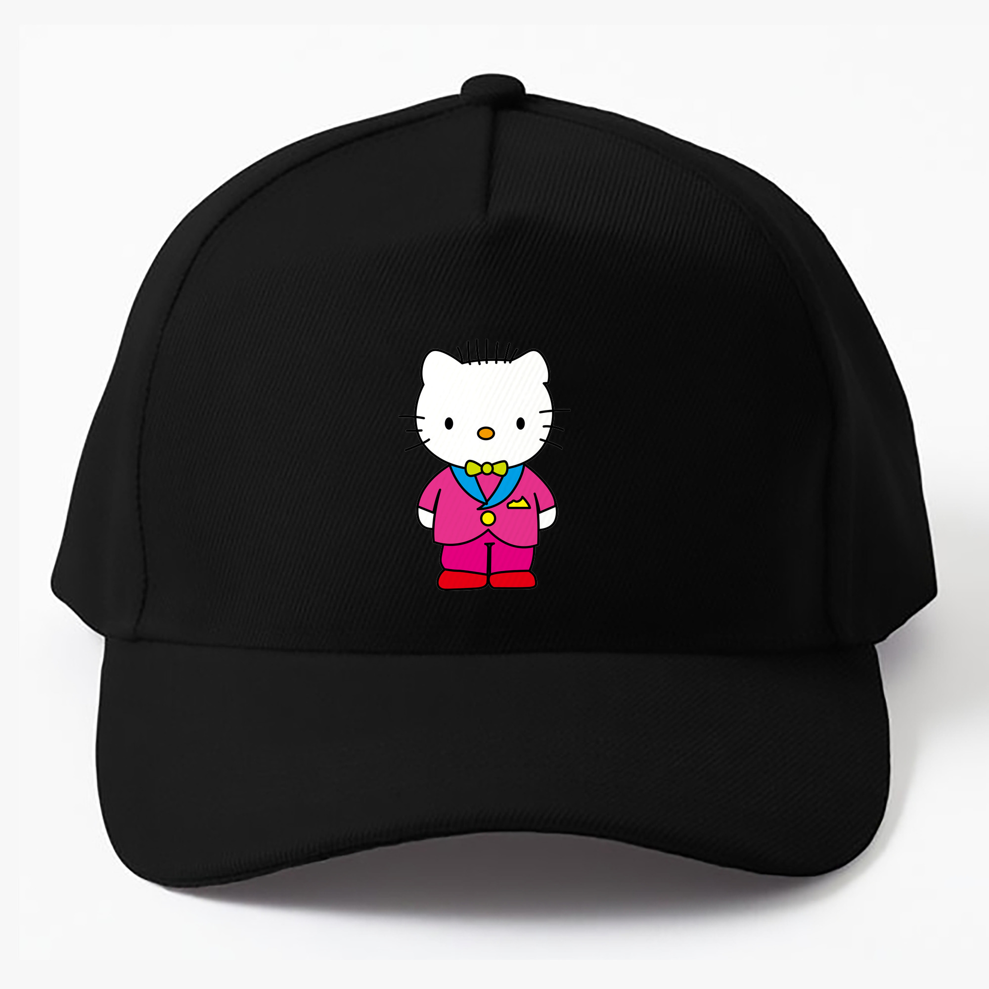 （画像用） Hello Kitty ハローキティ ベースボールキャップ 綿100％ 男女兼用 帽子 スポーツ