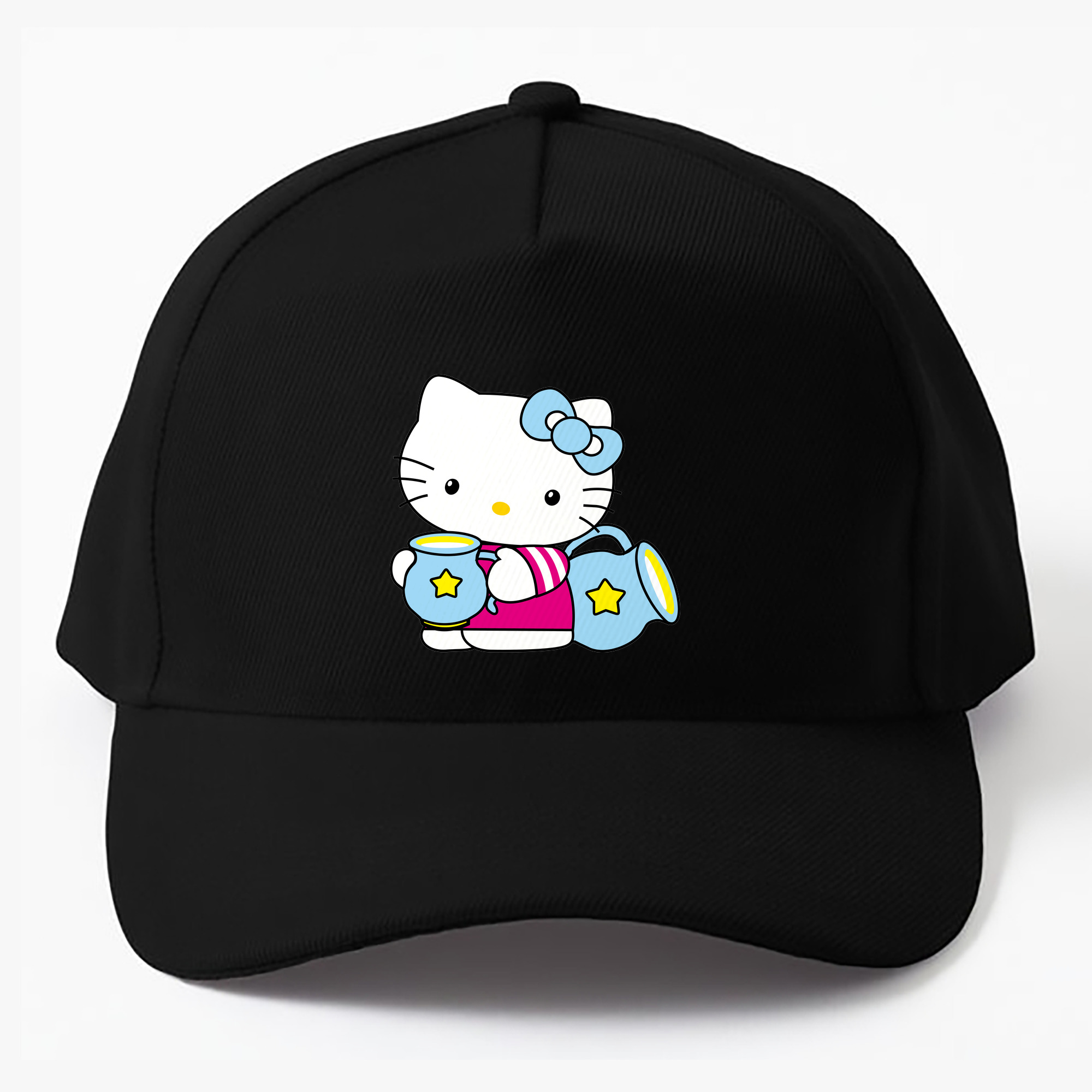 （画像用） Hello Kitty ハローキティ ベースボールキャップ 綿100％ 男女兼用 帽子 スポーツ