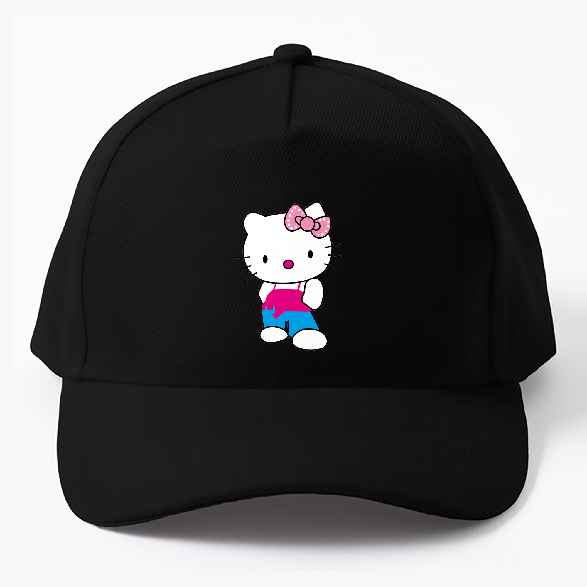 （画像用） Hello Kitty ハローキティ ベースボールキャップ 綿100％ 男女兼用 帽子 スポーツ