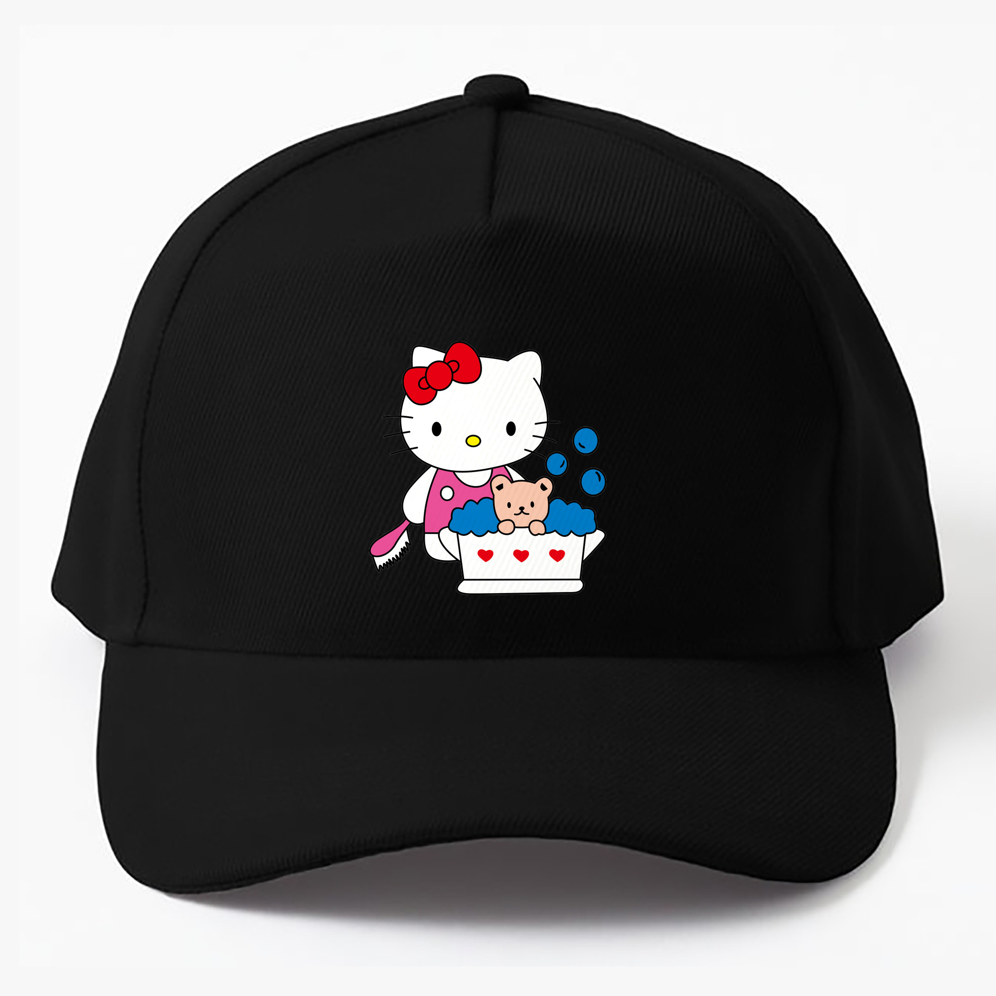 （画像用） Hello Kitty ハローキティ ベースボールキャップ 綿100％ 男女兼用 帽子 スポーツ