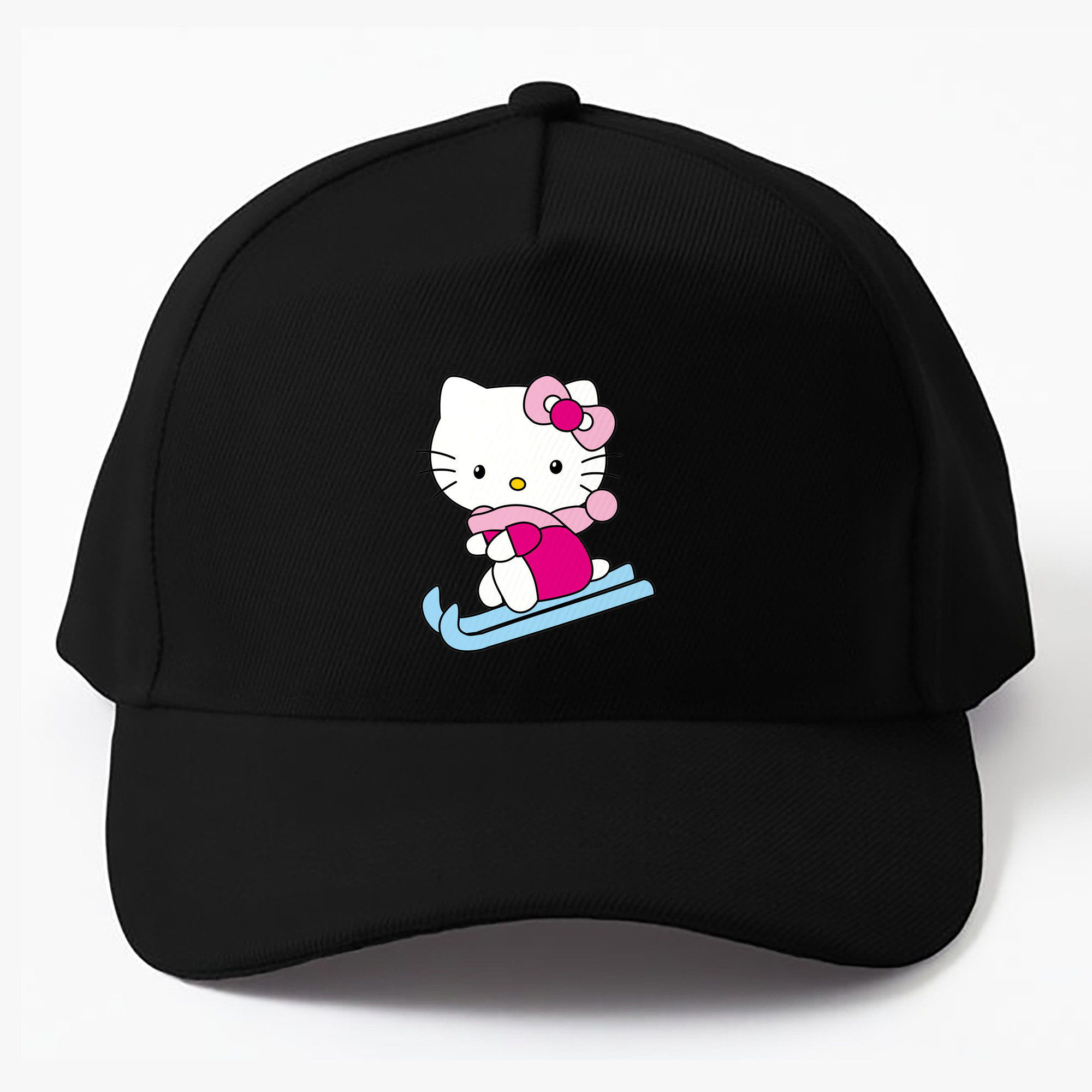 （画像用） Hello Kitty ハローキティ ベースボールキャップ 綿100％ 男女兼用 帽子 スポーツ