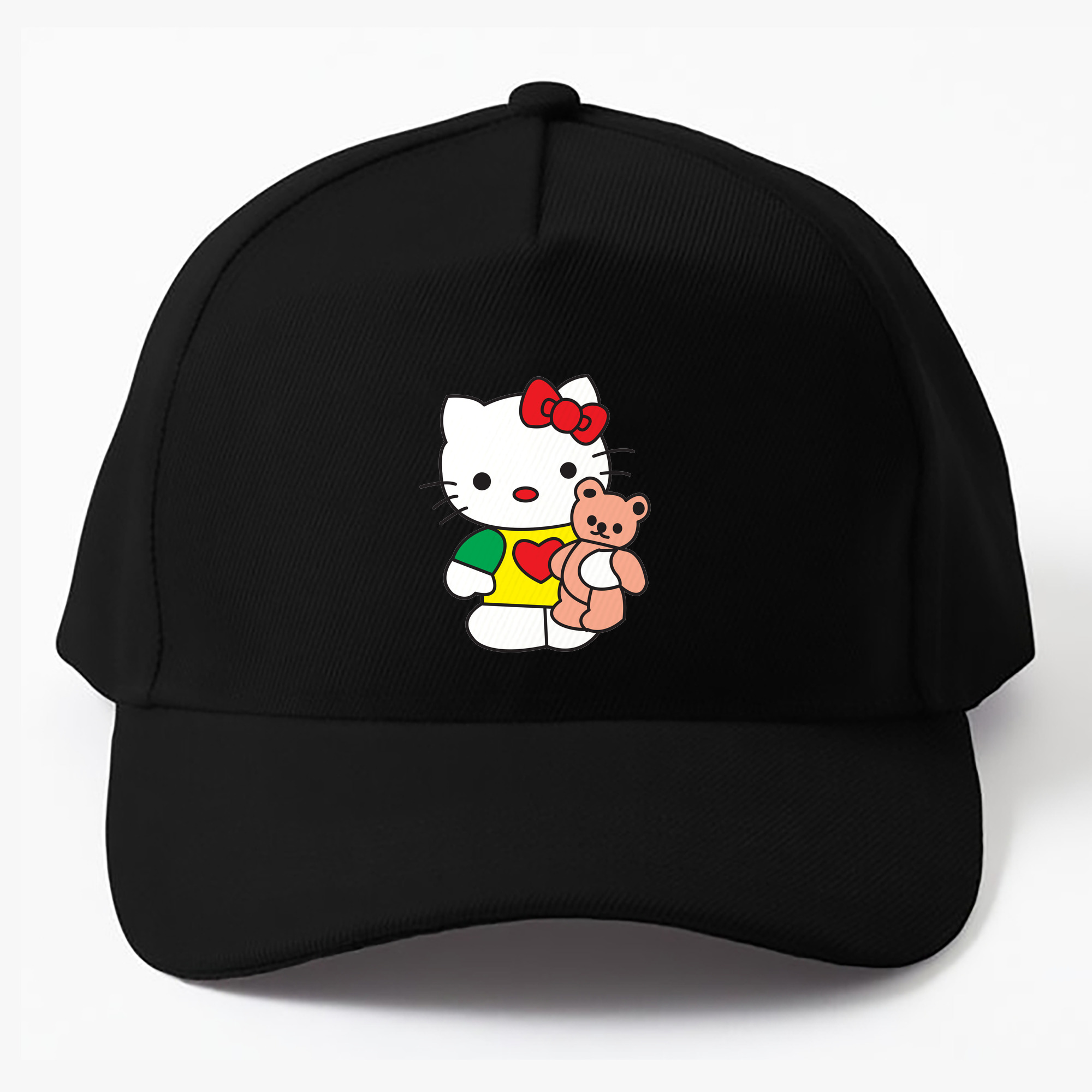 （画像用） Hello Kitty ハローキティ ベースボールキャップ 綿100％ 男女兼用 帽子 スポーツ