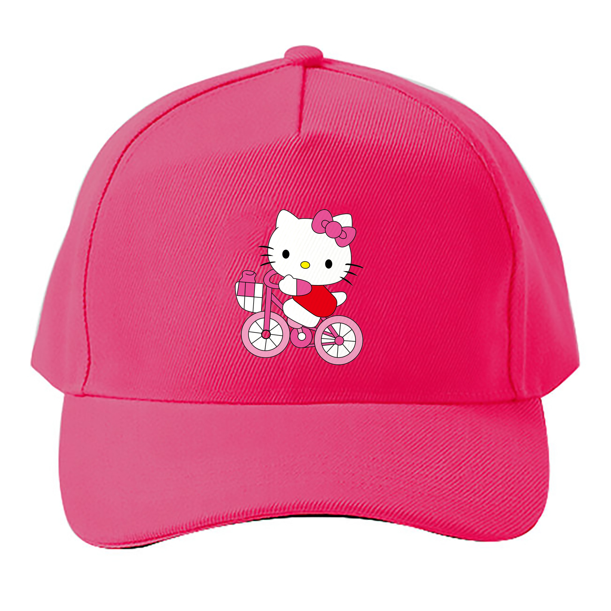 （画像用） Hello Kitty ハローキティ ベースボールキャップ 綿100％ 男女兼用 帽子 スポーツ