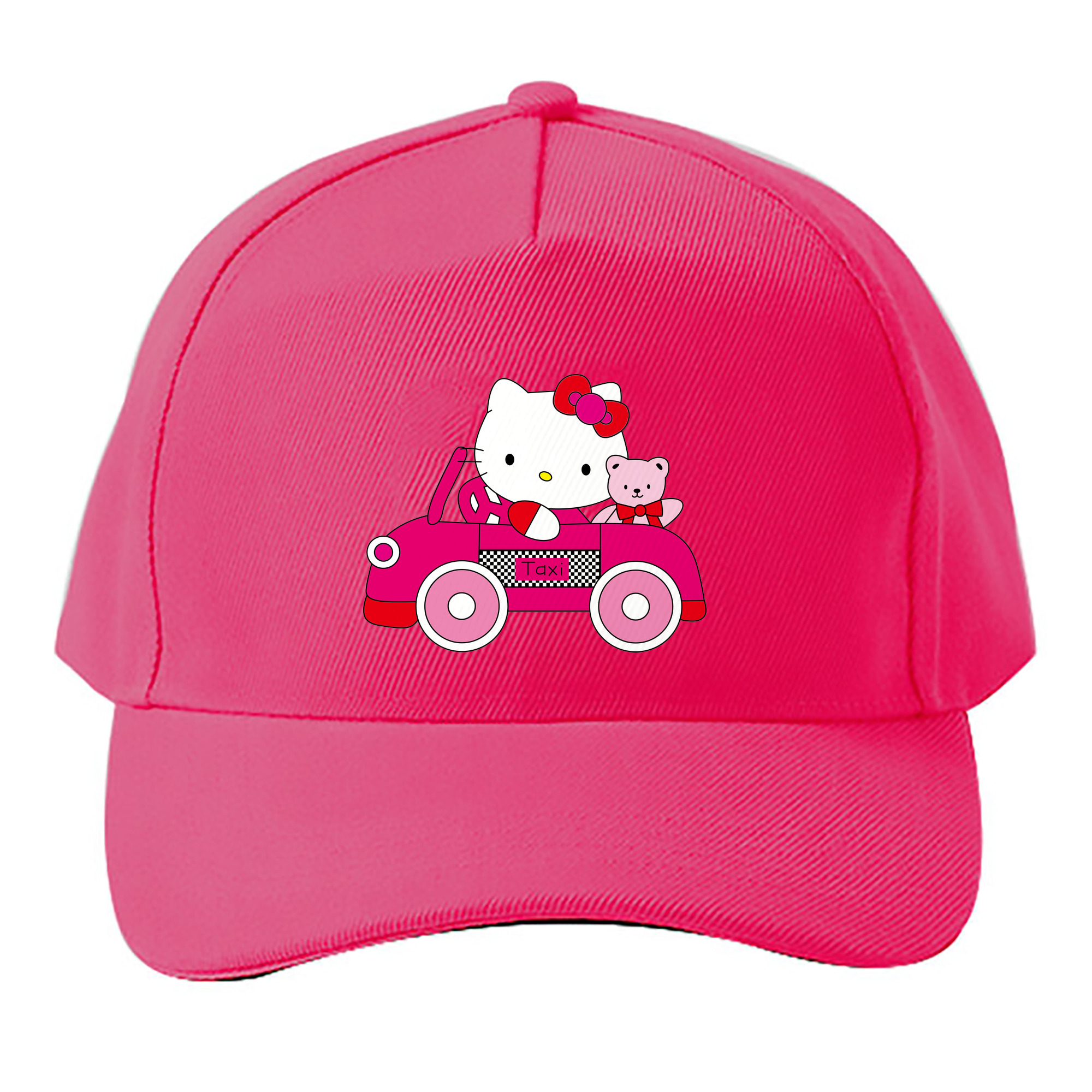 （画像用） Hello Kitty ハローキティ ベースボールキャップ 綿100％ 男女兼用 帽子 スポーツ