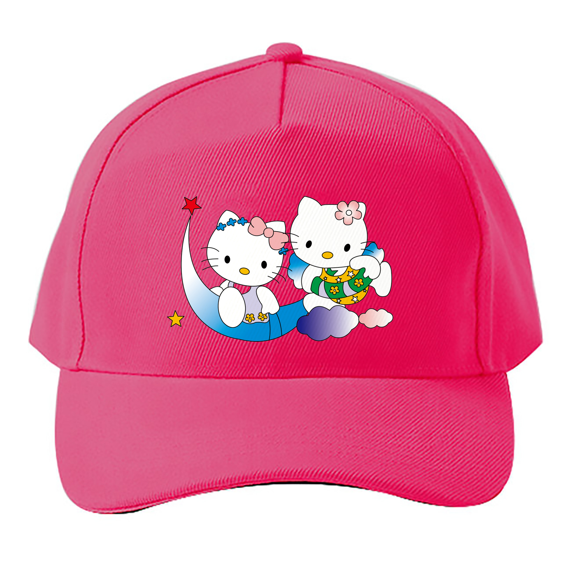 （画像用） Hello Kitty ハローキティ ベースボールキャップ 綿100％ 男女兼用 帽子 スポーツ