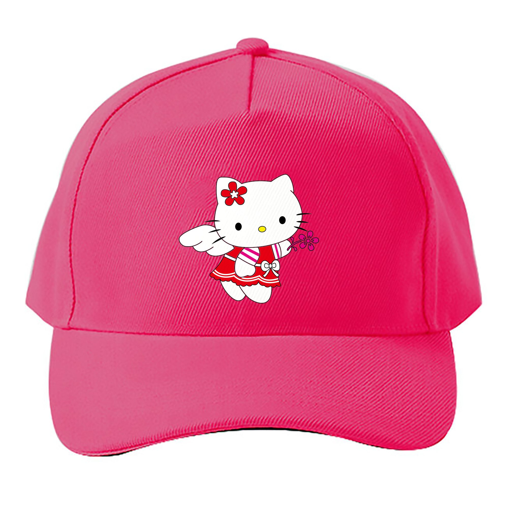 （画像用） Hello Kitty ハローキティ ベースボールキャップ 綿100％ 男女兼用 帽子 スポーツ