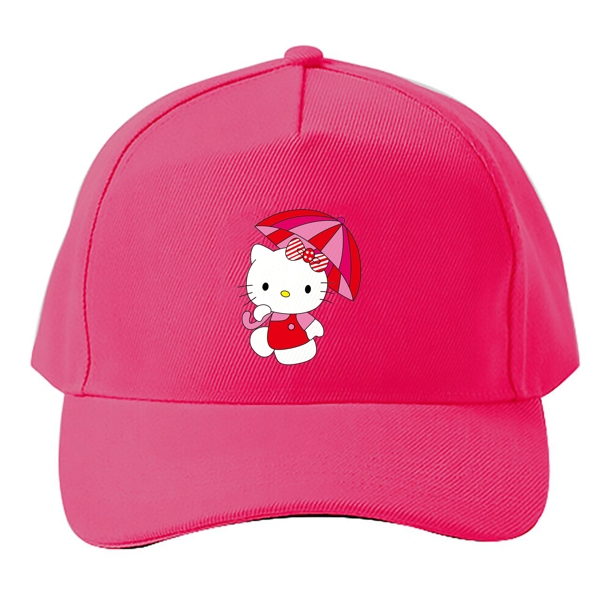 （画像用） Hello Kitty ハローキティ ベースボールキャップ 綿100％ 男女兼用 帽子 スポーツ