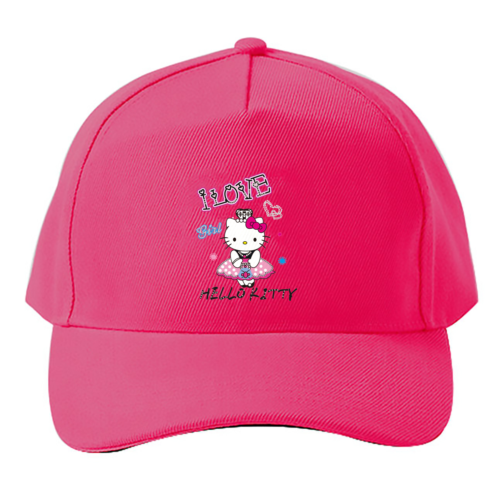（画像用） Hello Kitty ハローキティ ベースボールキャップ 綿100％ 男女兼用 帽子 スポーツ