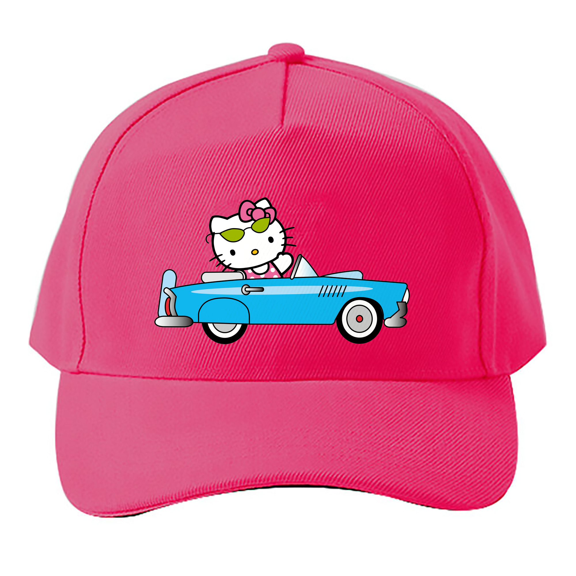 （画像用） Hello Kitty ハローキティ ベースボールキャップ 綿100％ 男女兼用 帽子 スポーツ