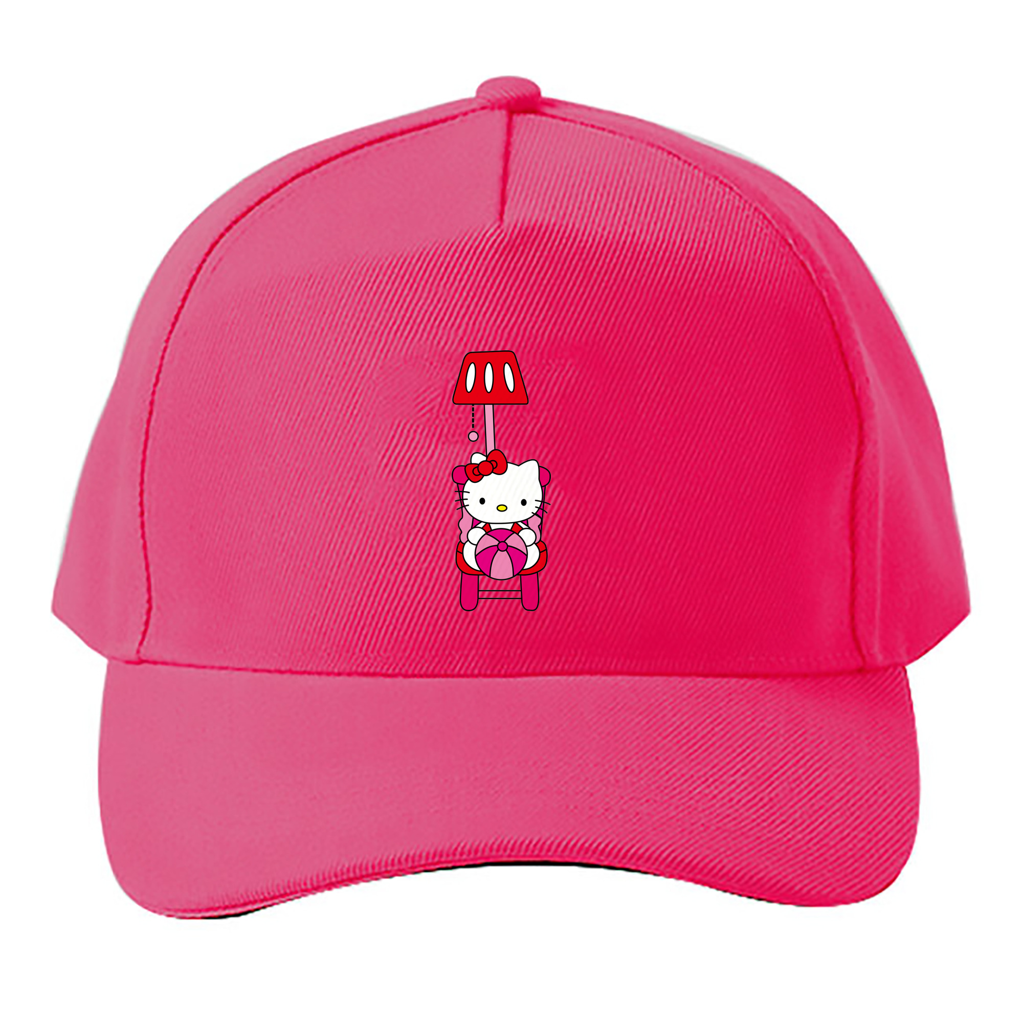 （画像用） Hello Kitty ハローキティ ベースボールキャップ 綿100％ 男女兼用 帽子 スポーツ