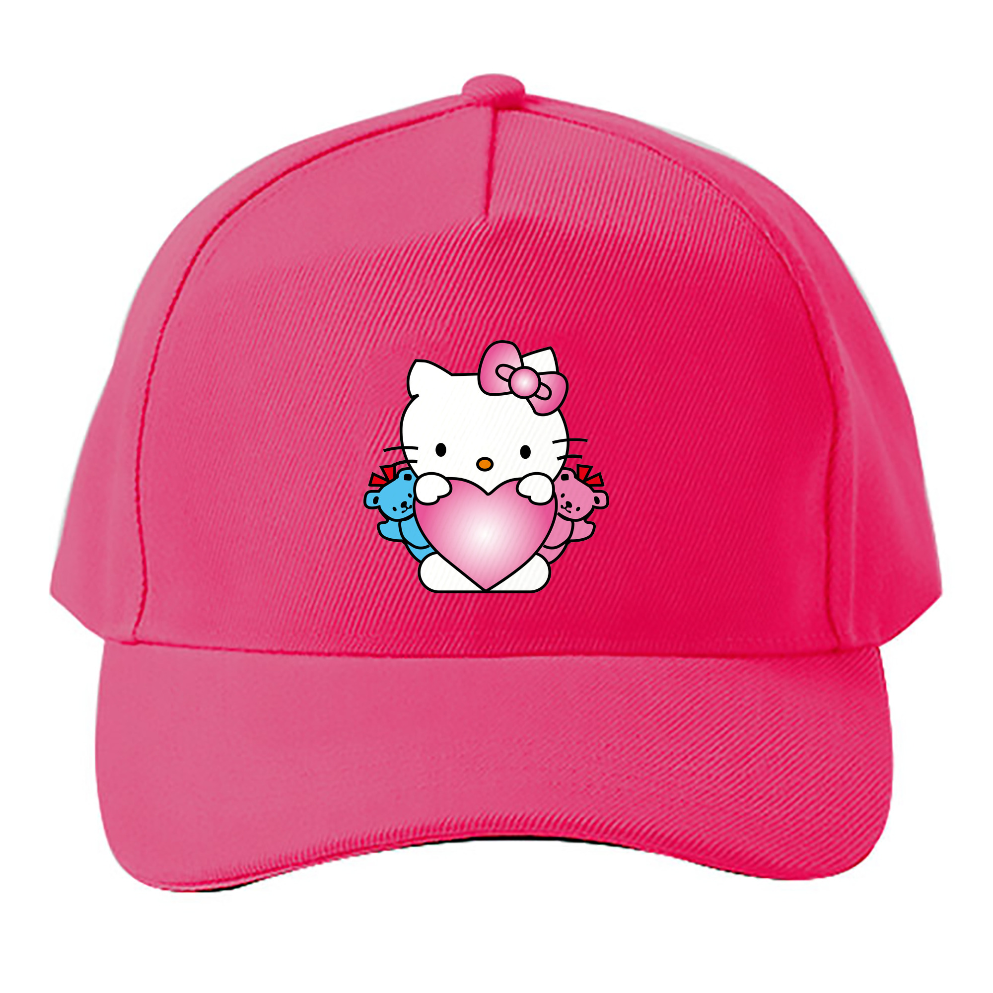 （画像用） Hello Kitty ハローキティ ベースボールキャップ 綿100％ 男女兼用 帽子 スポーツ