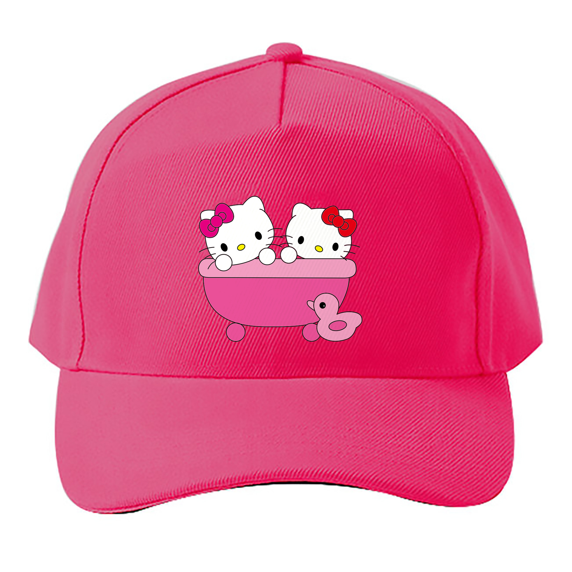 （画像用） Hello Kitty ハローキティ ベースボールキャップ 綿100％ 男女兼用 帽子 スポーツ