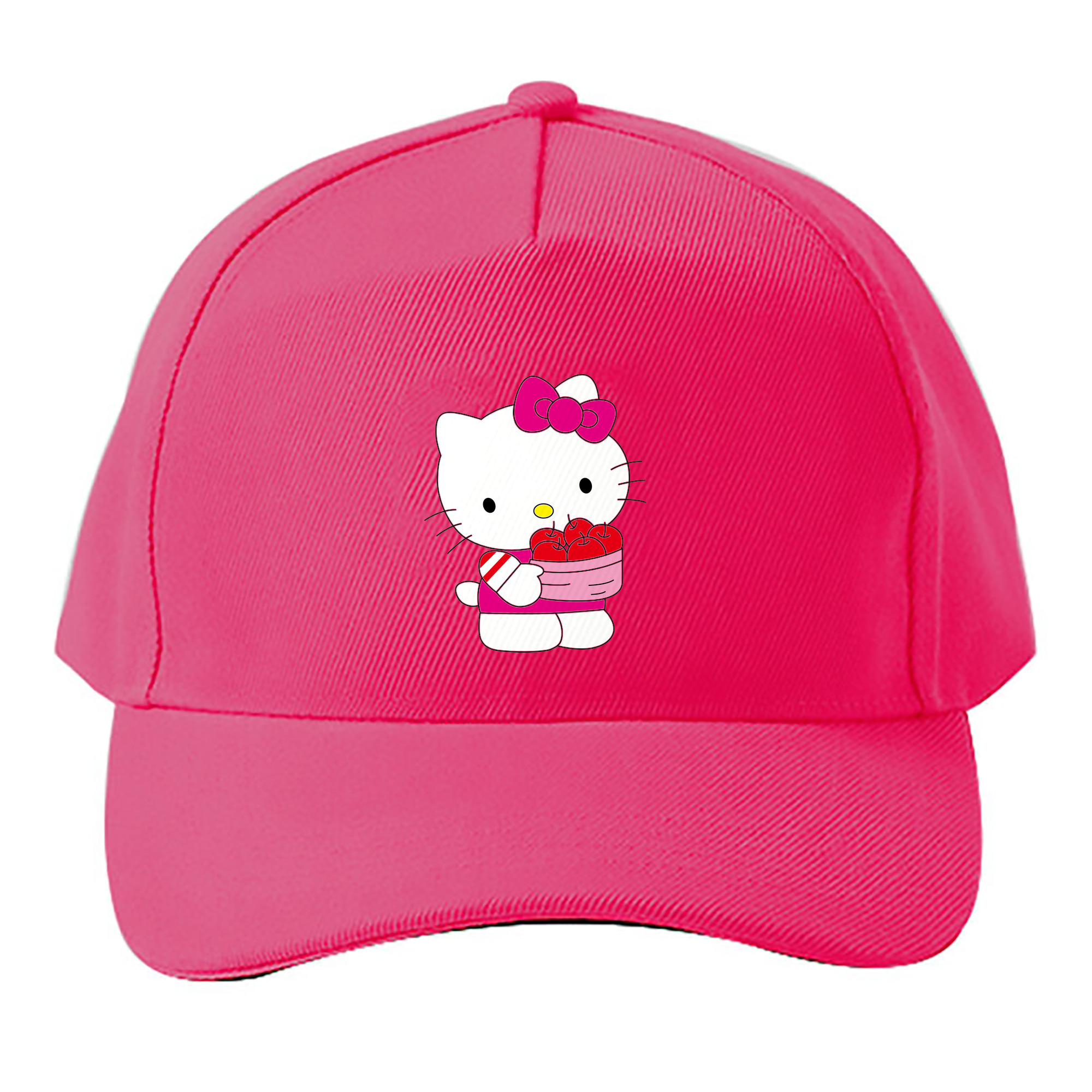 （画像用） Hello Kitty ハローキティ ベースボールキャップ 綿100％ 男女兼用 帽子 スポーツ