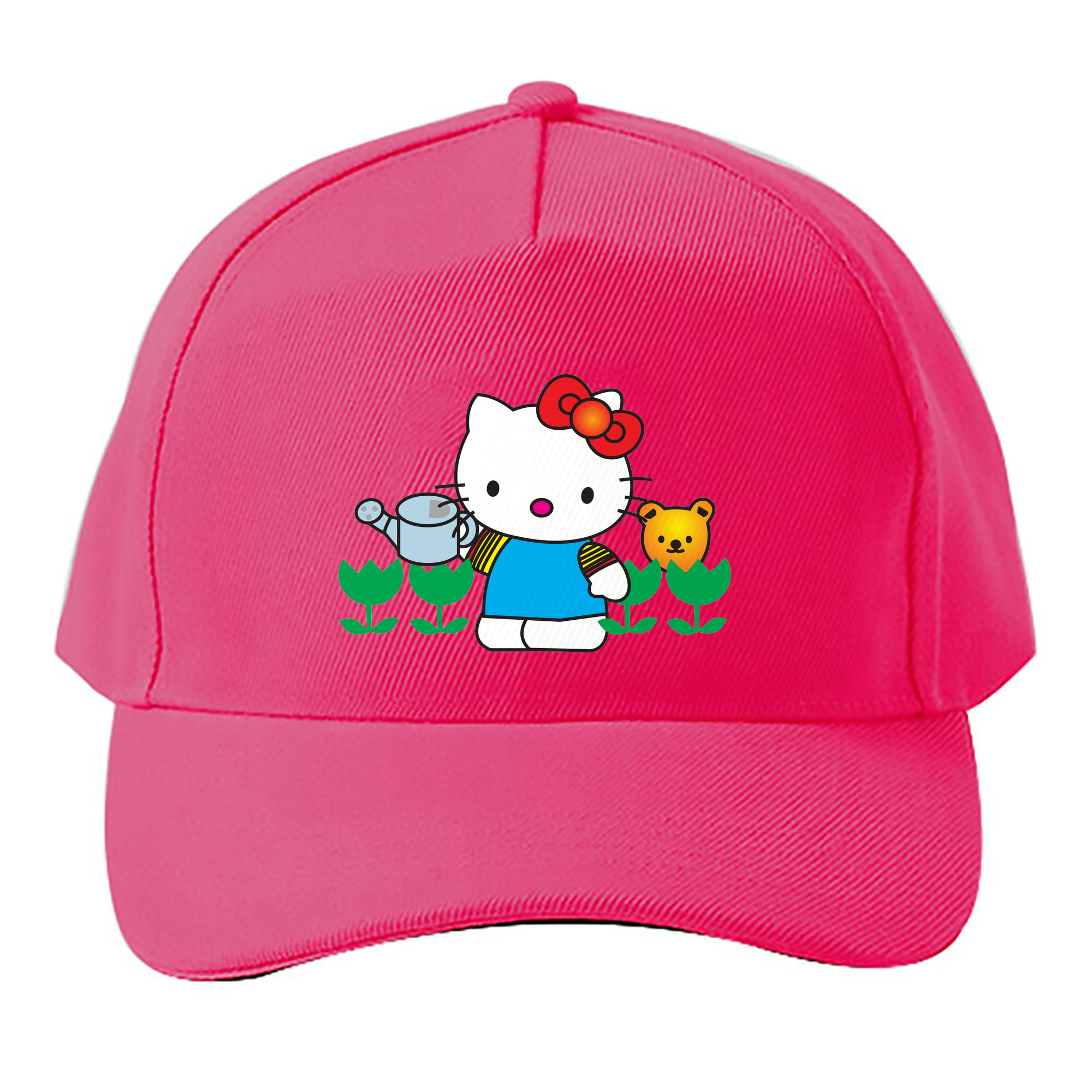 （画像用） Hello Kitty ハローキティ ベースボールキャップ 綿100％ 男女兼用 帽子 スポーツ
