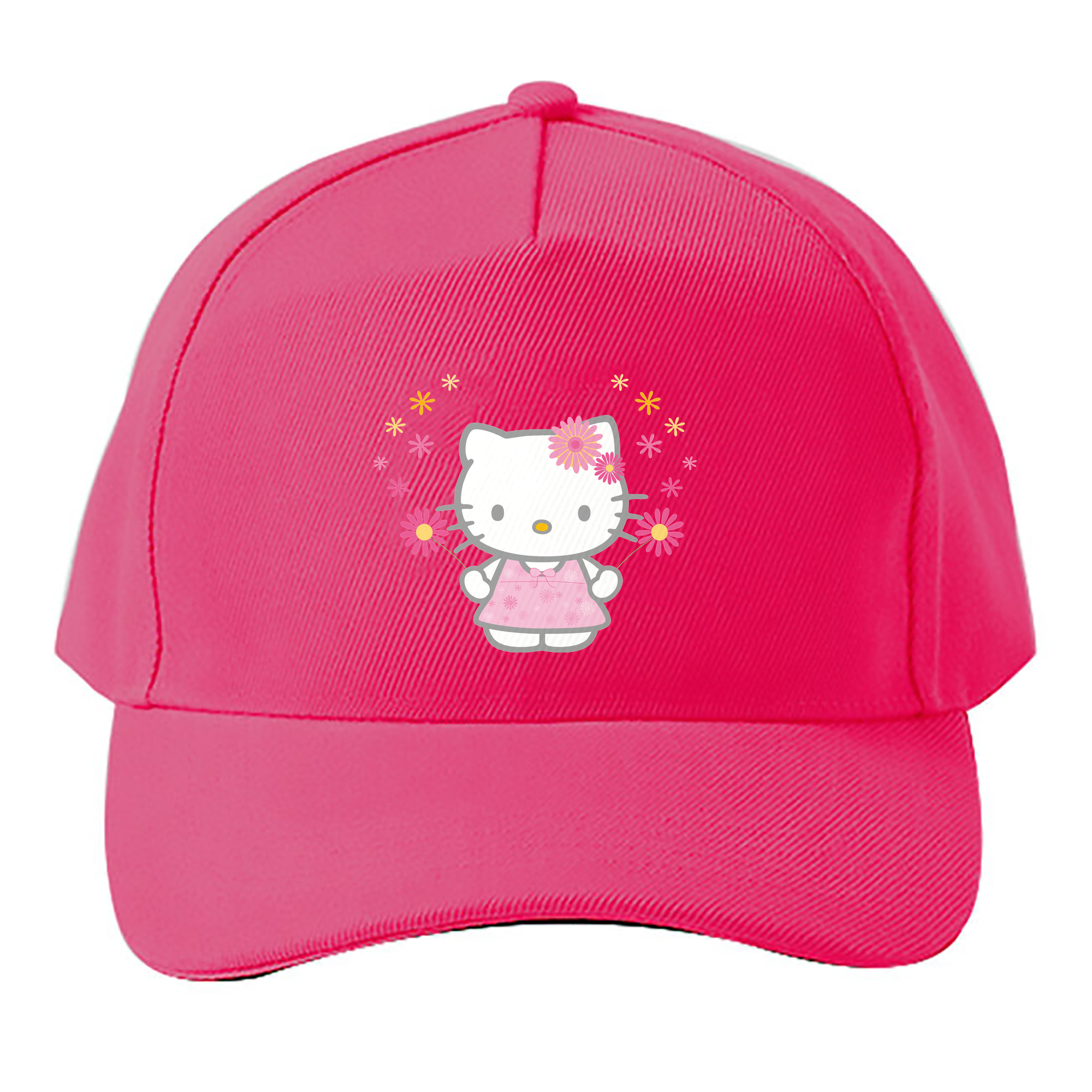 （画像用） Hello Kitty ハローキティ ベースボールキャップ 綿100％ 男女兼用 帽子 スポーツ