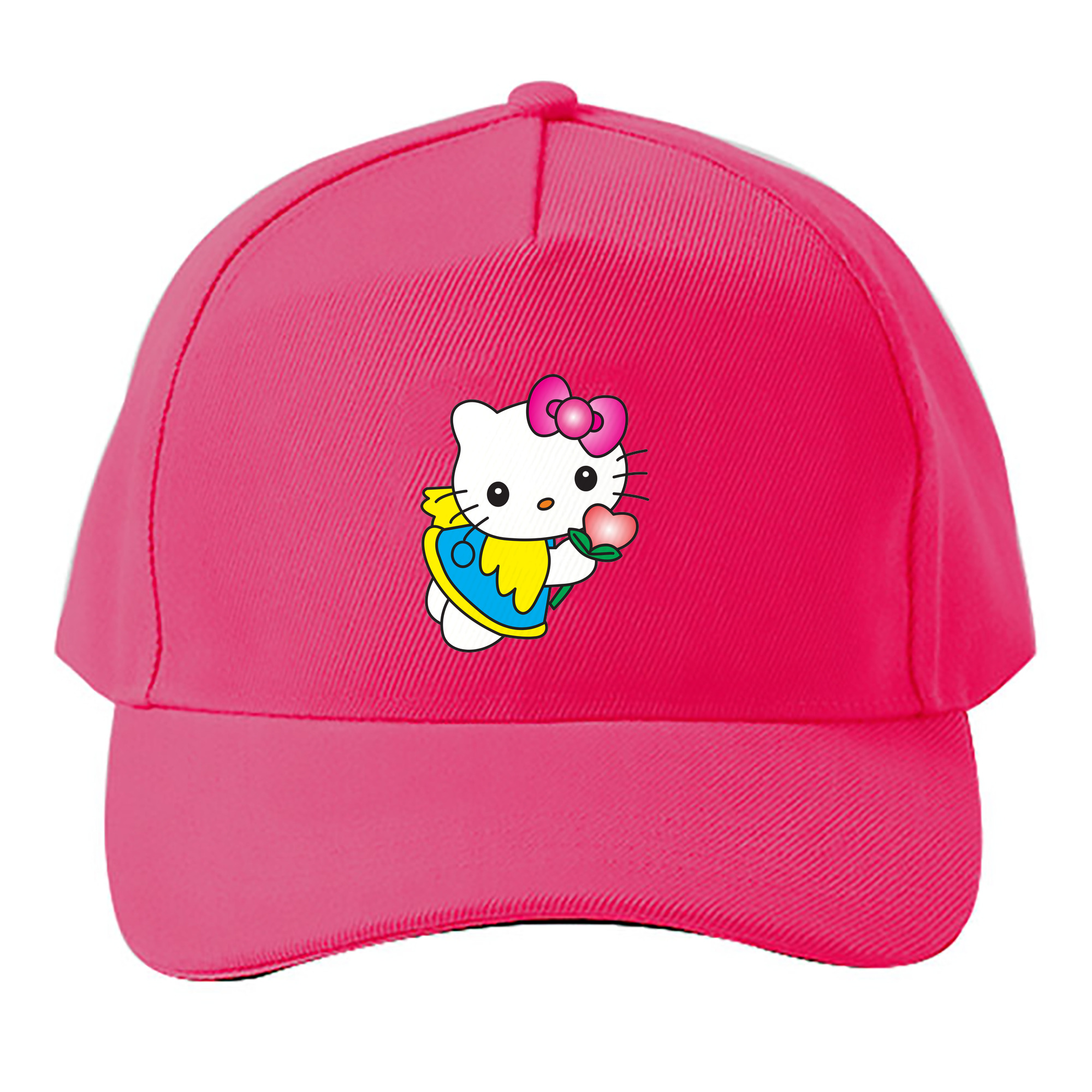 （画像用） Hello Kitty ハローキティ ベースボールキャップ 綿100％ 男女兼用 帽子 スポーツ