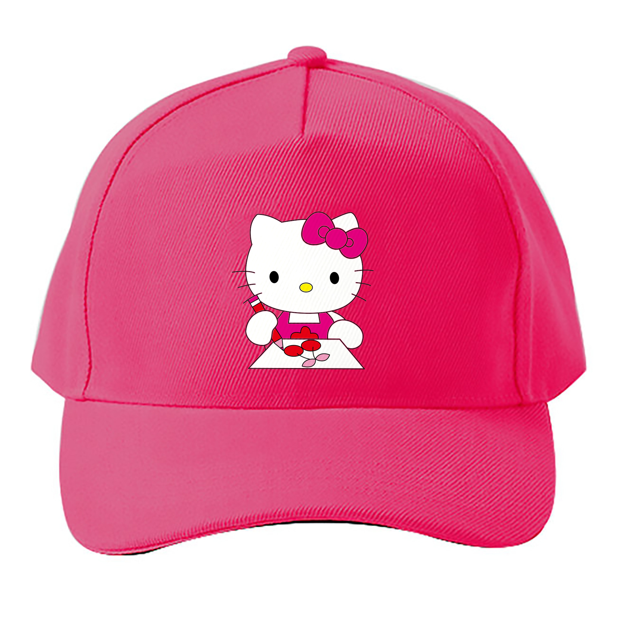 （画像用） Hello Kitty ハローキティ ベースボールキャップ 綿100％ 男女兼用 帽子 スポーツ