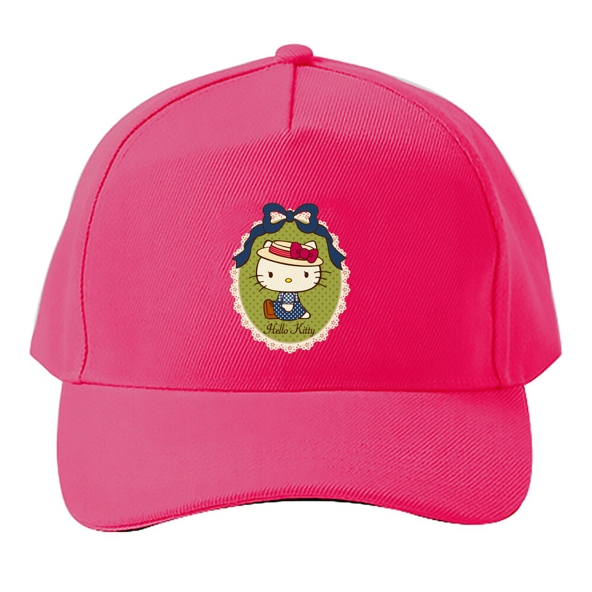 （画像用） Hello Kitty ハローキティ ベースボールキャップ 綿100％ 男女兼用 帽子 スポーツ