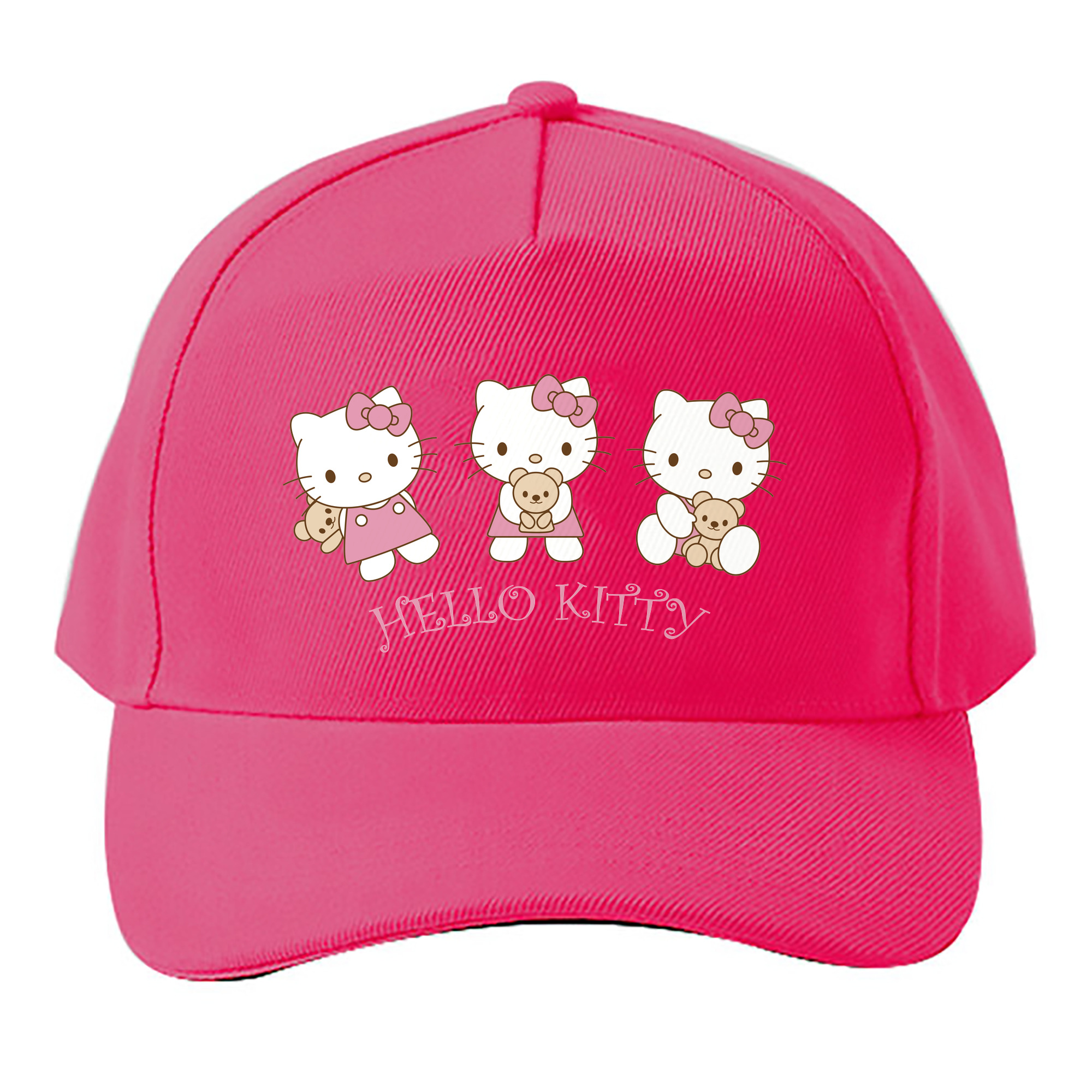 （画像用） Hello Kitty ハローキティ ベースボールキャップ 綿100％ 男女兼用 帽子 スポーツ