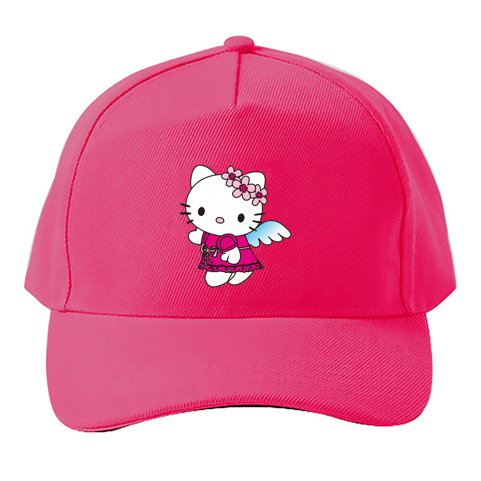 （画像用） Hello Kitty ハローキティ ベースボールキャップ 綿100％ 男女兼用 帽子 スポーツ