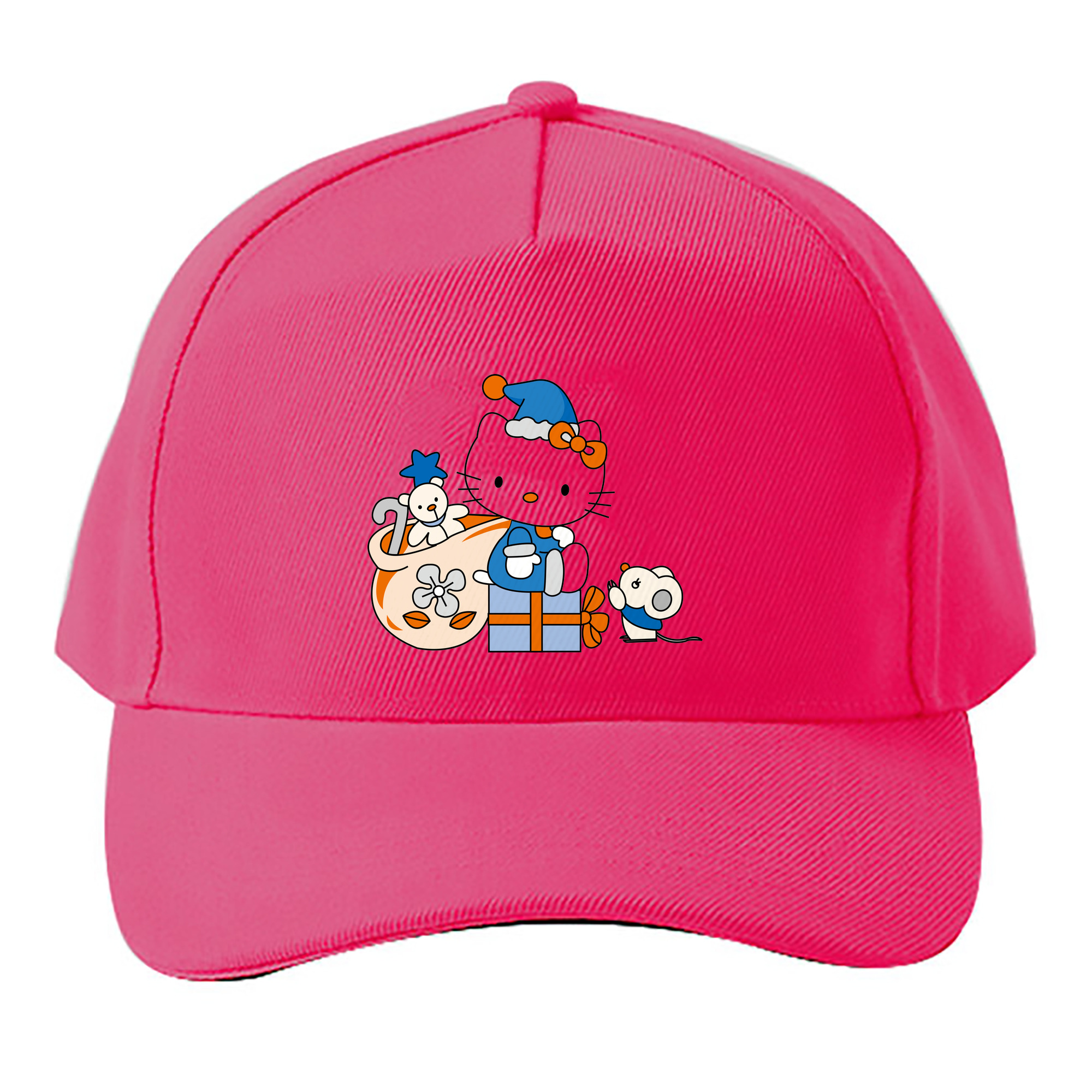 （画像用） Hello Kitty ハローキティ ベースボールキャップ 綿100％ 男女兼用 帽子 スポーツ