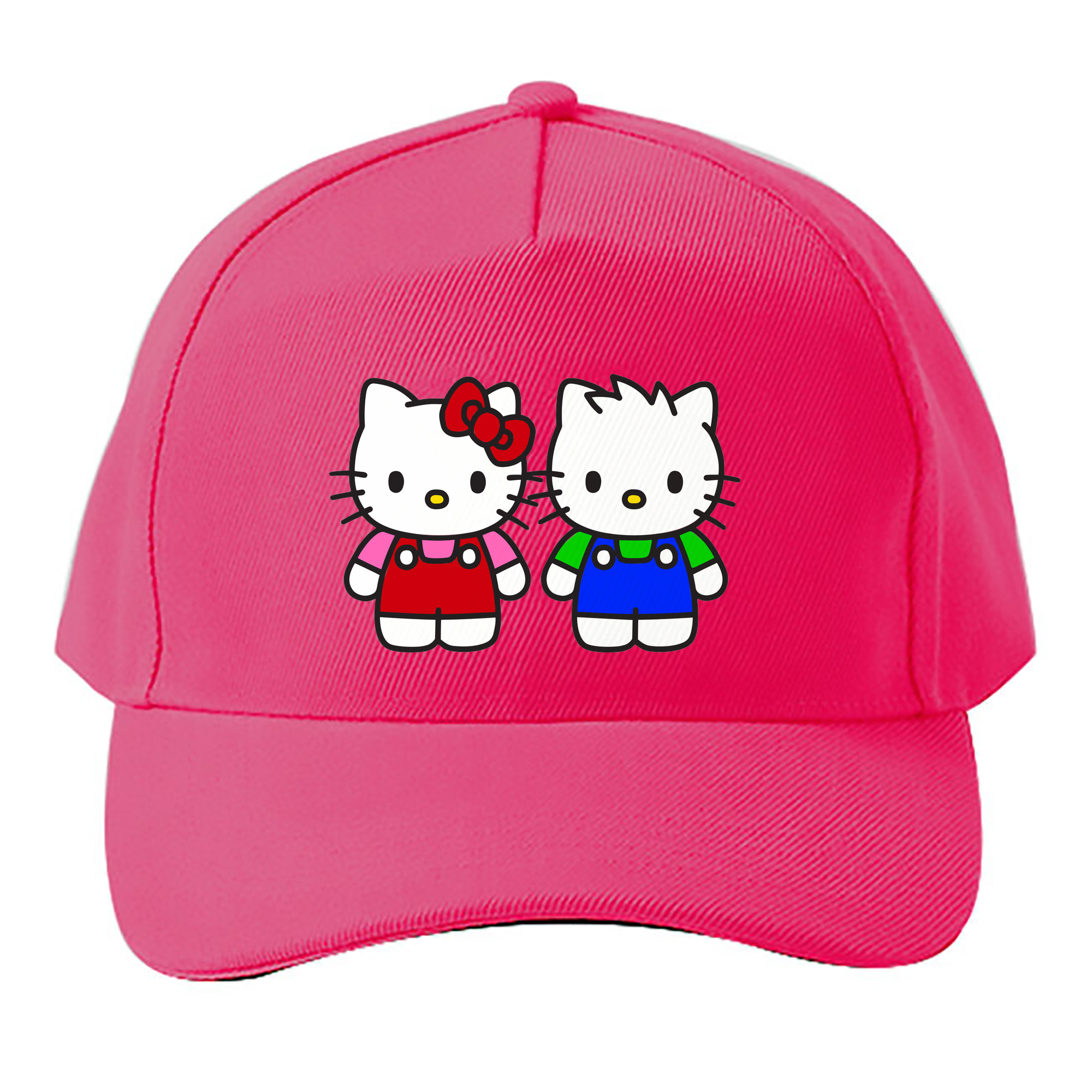 （画像用） Hello Kitty ハローキティ ベースボールキャップ 綿100％ 男女兼用 帽子 スポーツ