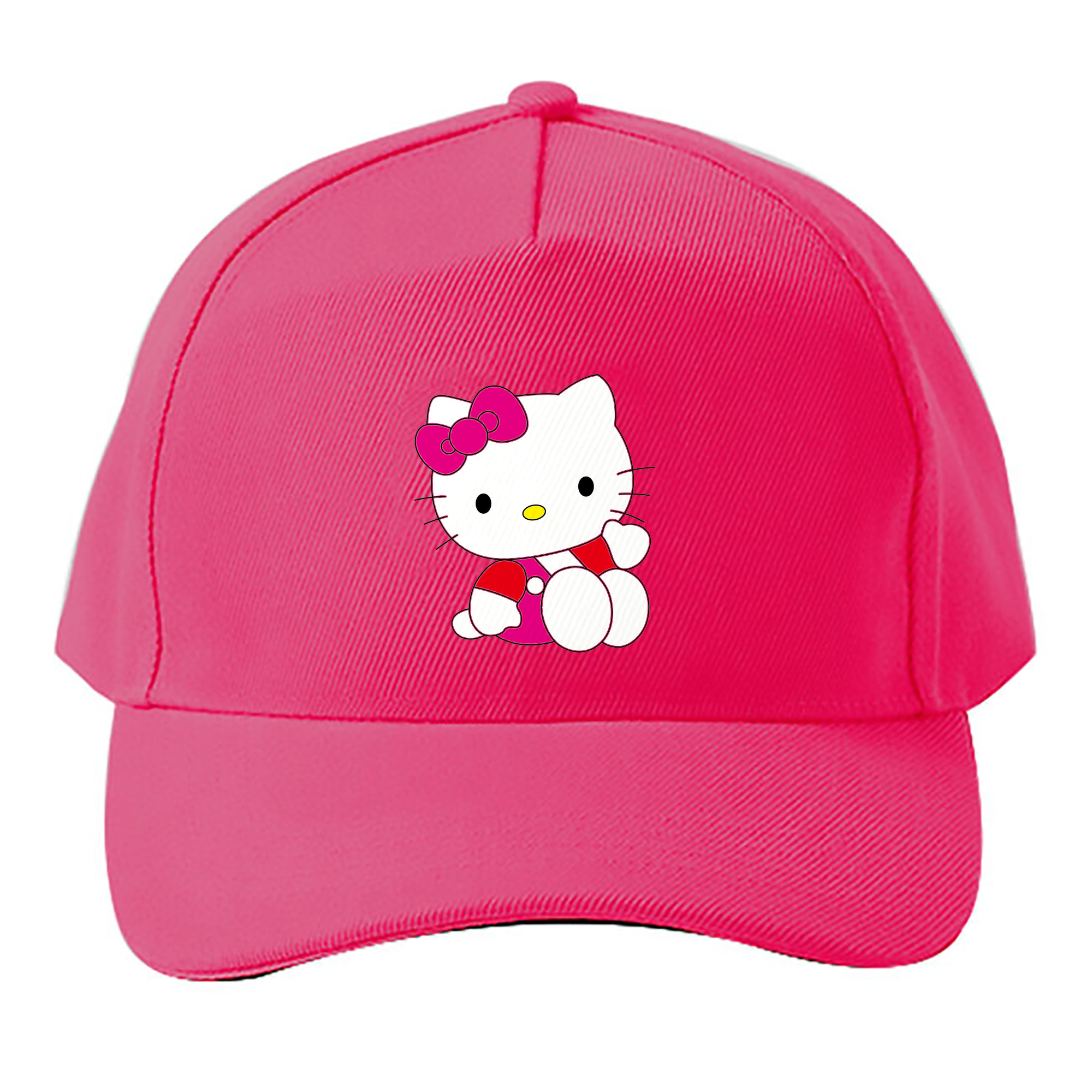 （画像用） Hello Kitty ハローキティ ベースボールキャップ 綿100％ 男女兼用 帽子 スポーツ