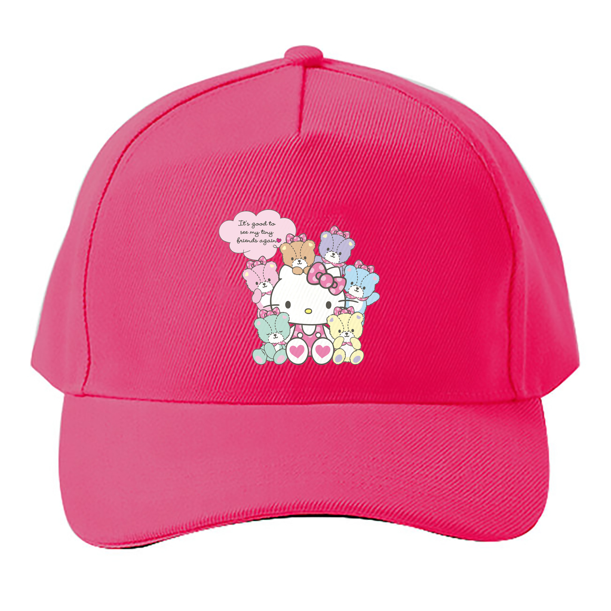 （画像用） Hello Kitty ハローキティ ベースボールキャップ 綿100％ 男女兼用 帽子 スポーツ