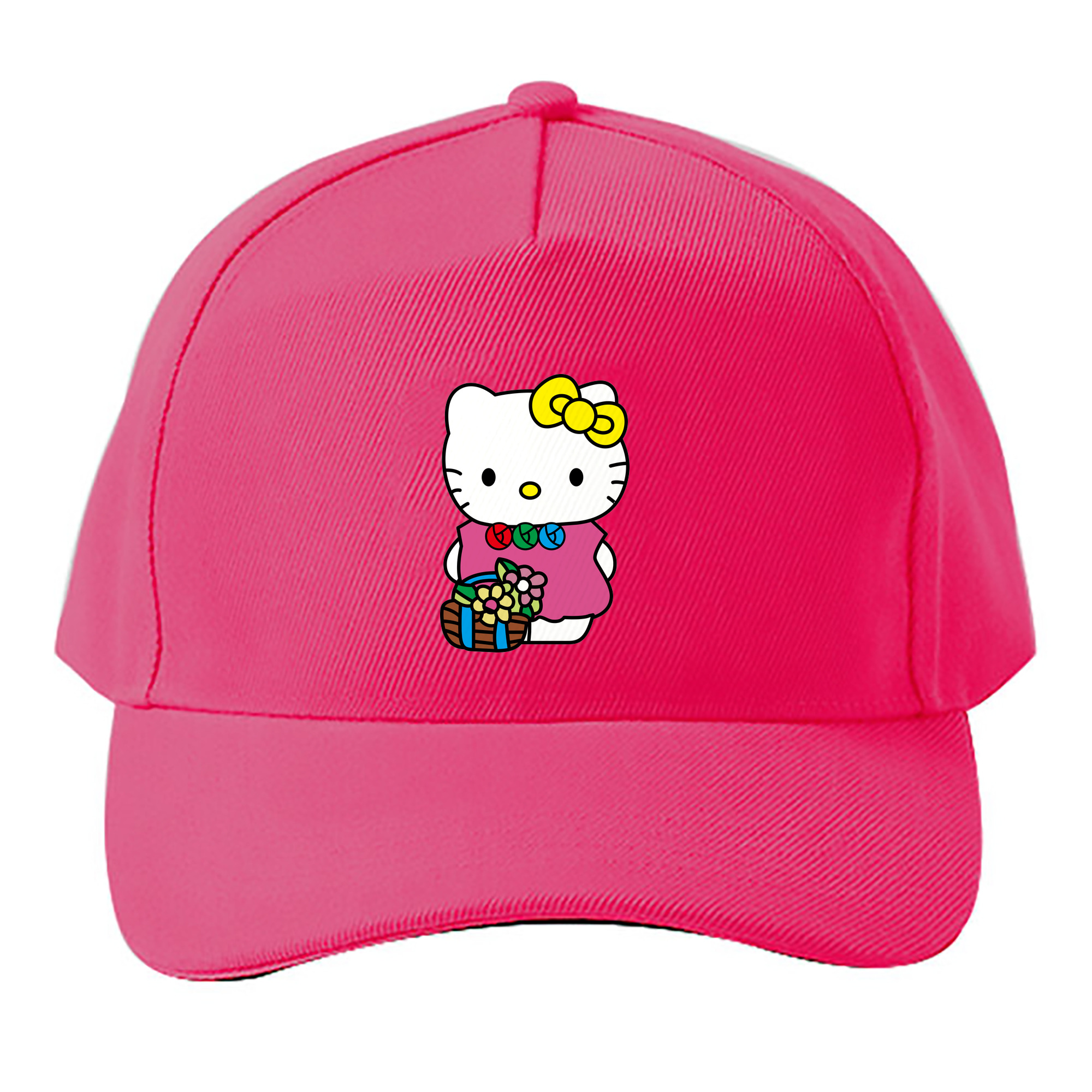 （画像用） Hello Kitty ハローキティ ベースボールキャップ 綿100％ 男女兼用 帽子 スポーツ