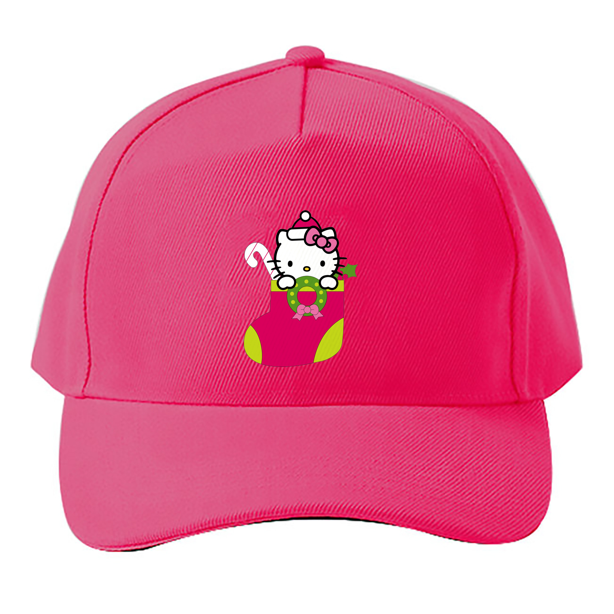 （画像用） Hello Kitty ハローキティ ベースボールキャップ 綿100％ 男女兼用 帽子 スポーツ