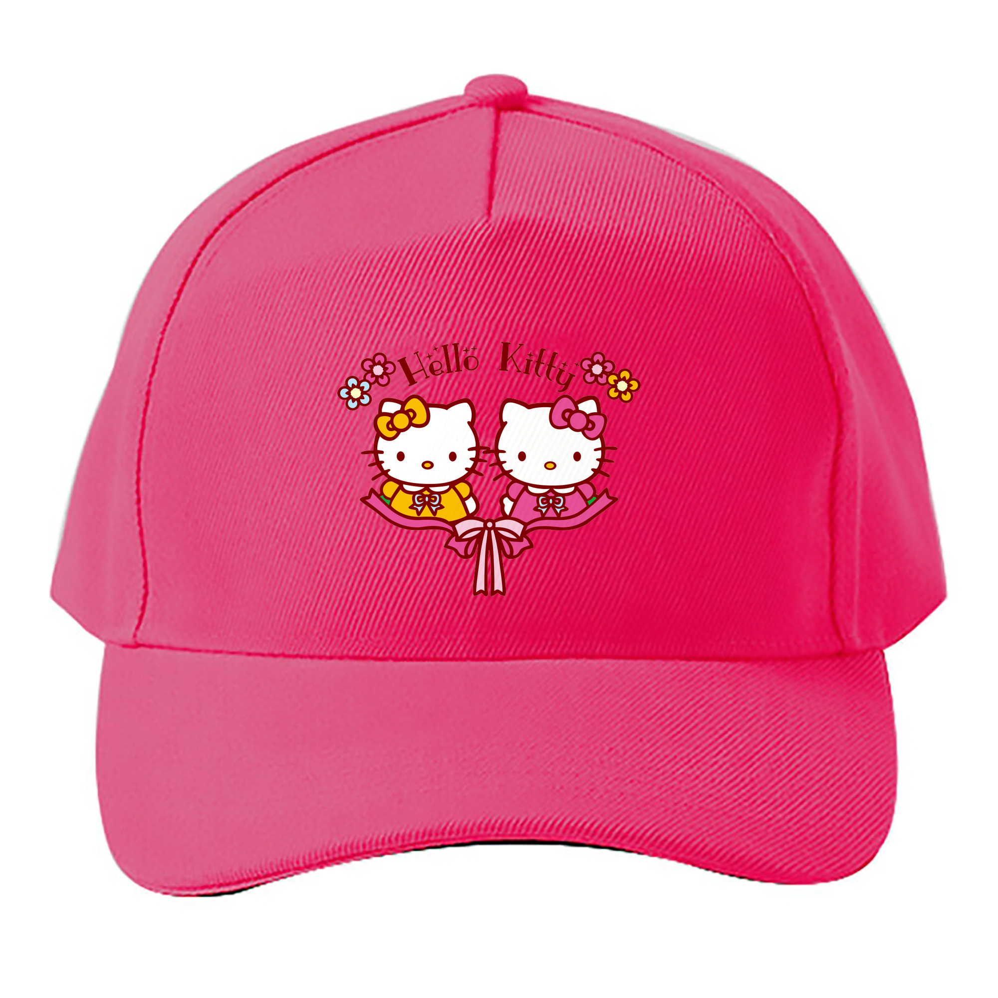 （画像用） Hello Kitty ハローキティ ベースボールキャップ 綿100％ 男女兼用 帽子 スポーツ