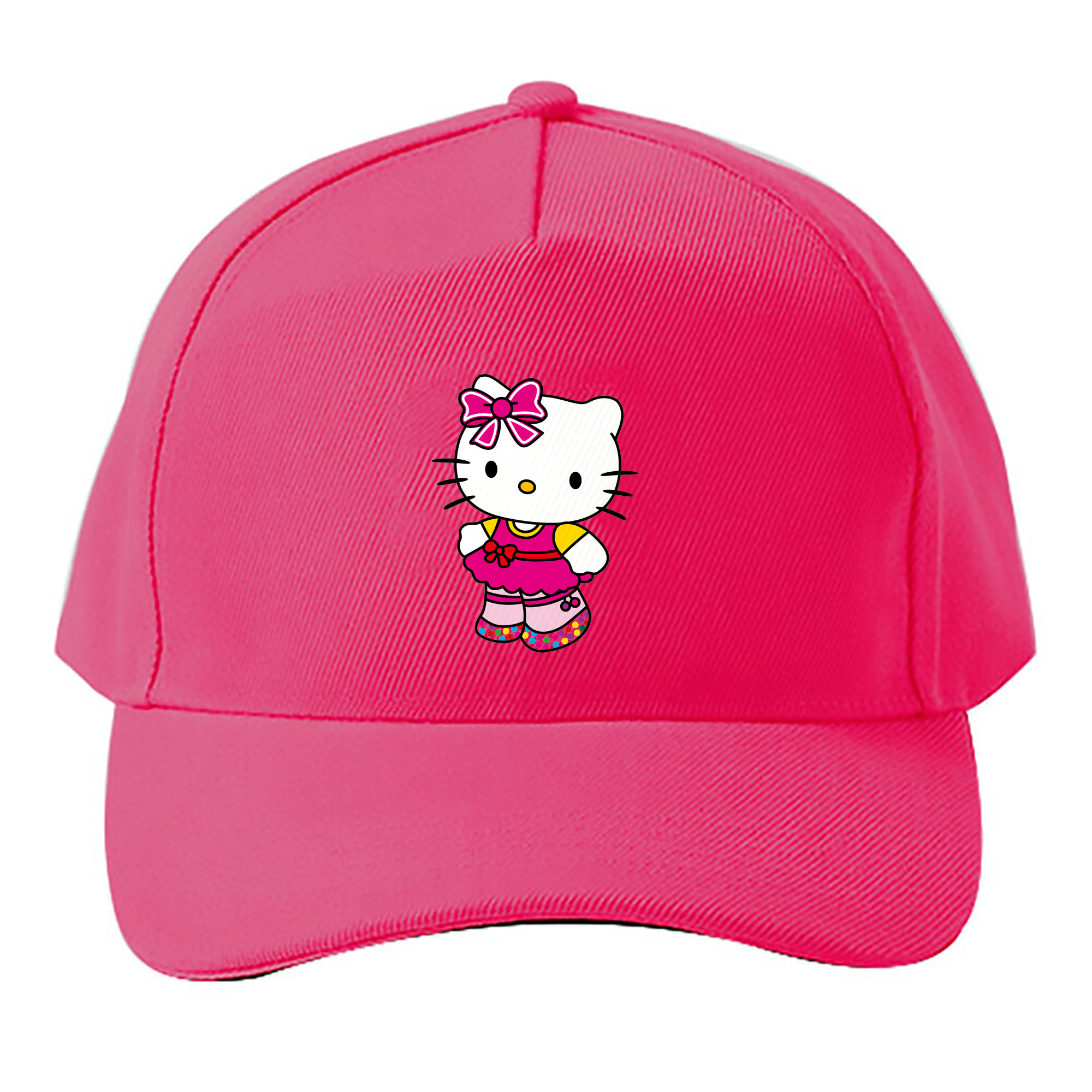 （画像用） Hello Kitty ハローキティ ベースボールキャップ 綿100％ 男女兼用 帽子 スポーツ