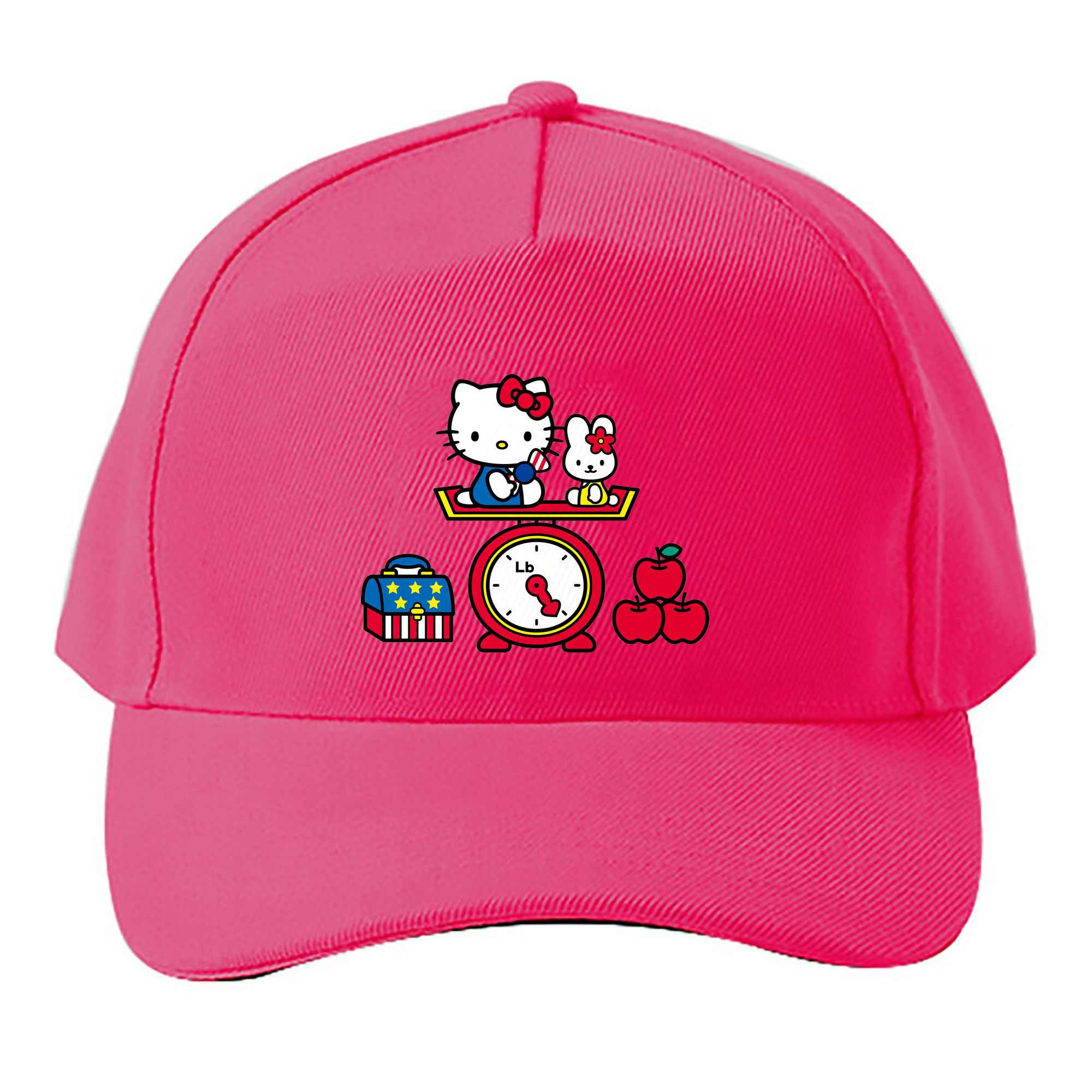 （画像用） Hello Kitty ハローキティ ベースボールキャップ 綿100％ 男女兼用 帽子 スポーツ