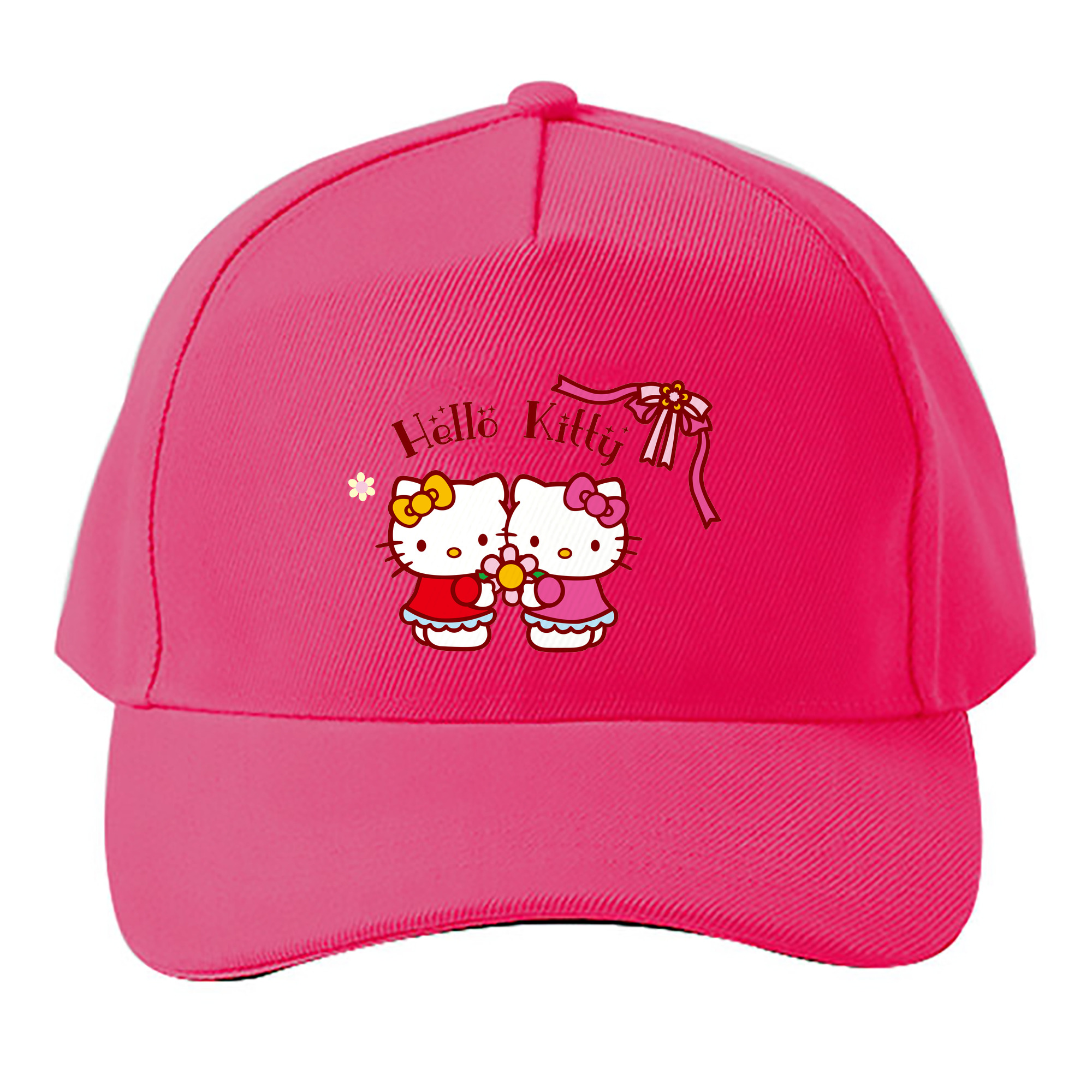 （画像用） Hello Kitty ハローキティ ベースボールキャップ 綿100％ 男女兼用 帽子 スポーツ