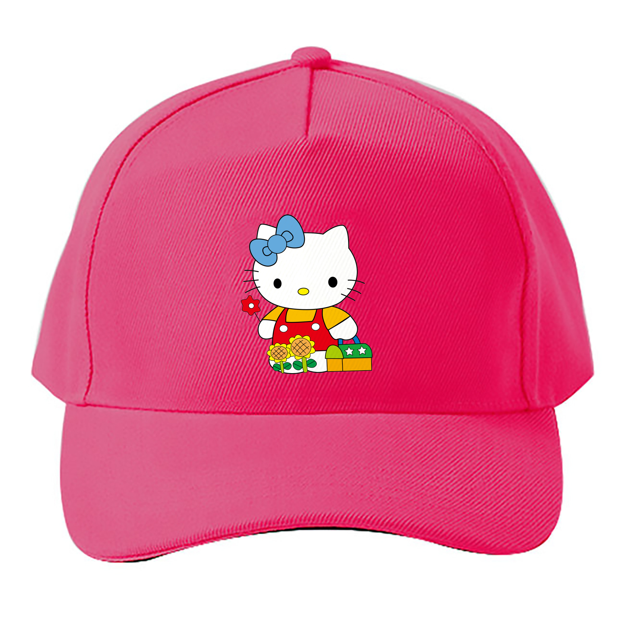 （画像用） Hello Kitty ハローキティ ベースボールキャップ 綿100％ 男女兼用 帽子 スポーツ