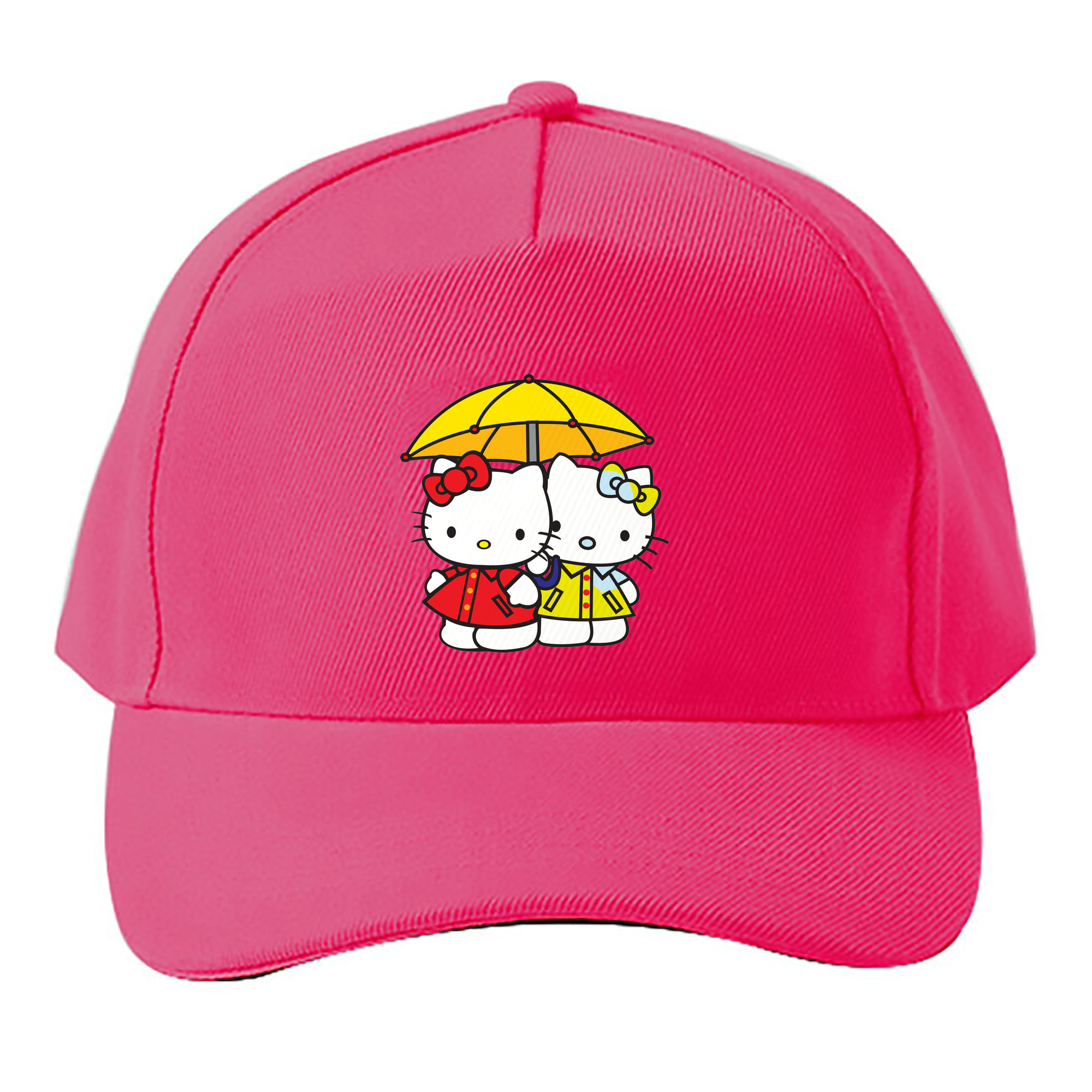 （画像用） Hello Kitty ハローキティ ベースボールキャップ 綿100％ 男女兼用 帽子 スポーツ