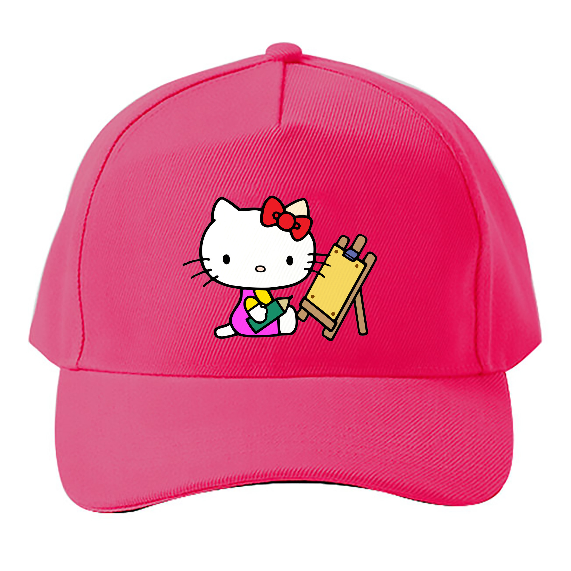 （画像用） Hello Kitty ハローキティ ベースボールキャップ 綿100％ 男女兼用 帽子 スポーツ