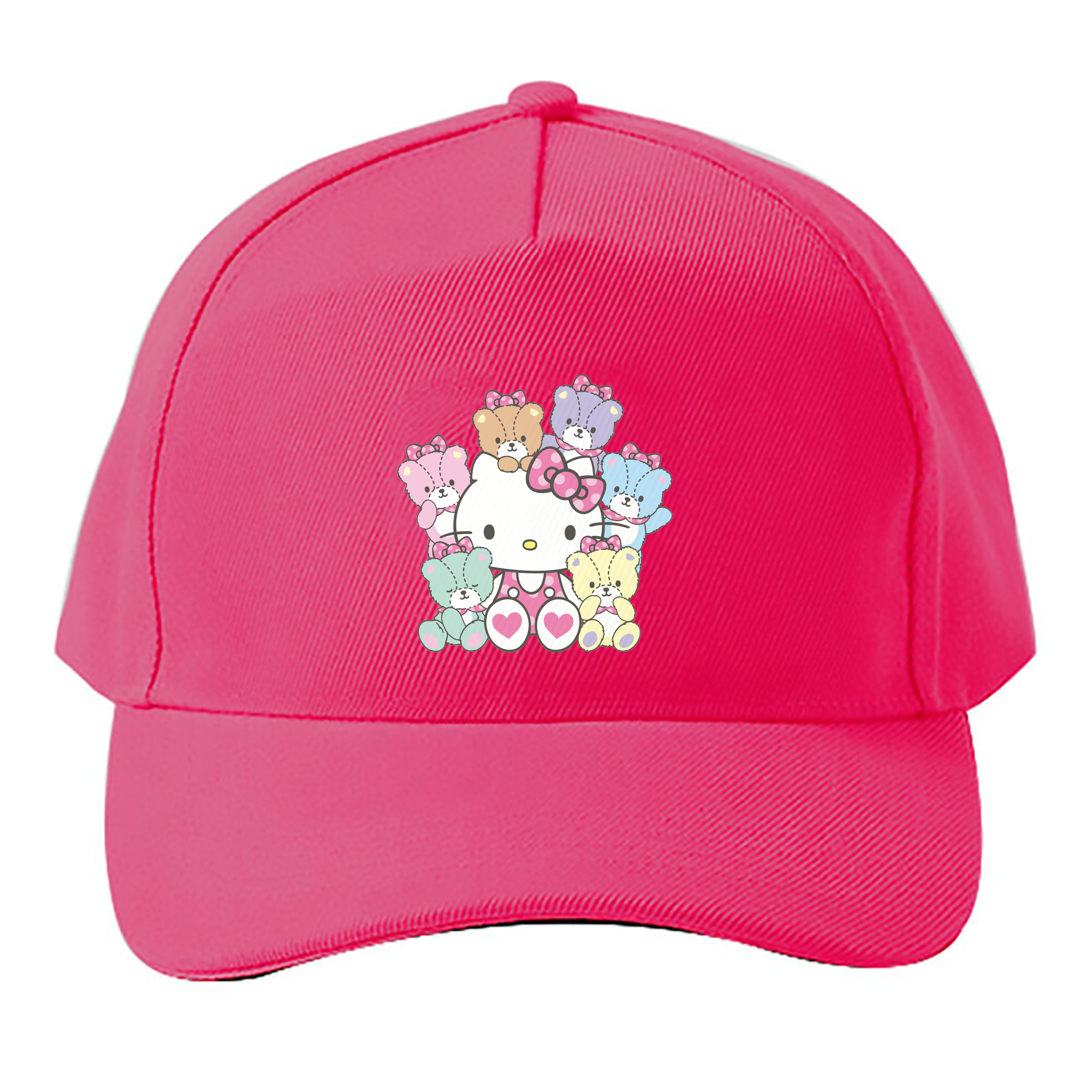 （画像用） Hello Kitty ハローキティ ベースボールキャップ 綿100％ 男女兼用 帽子 スポーツ