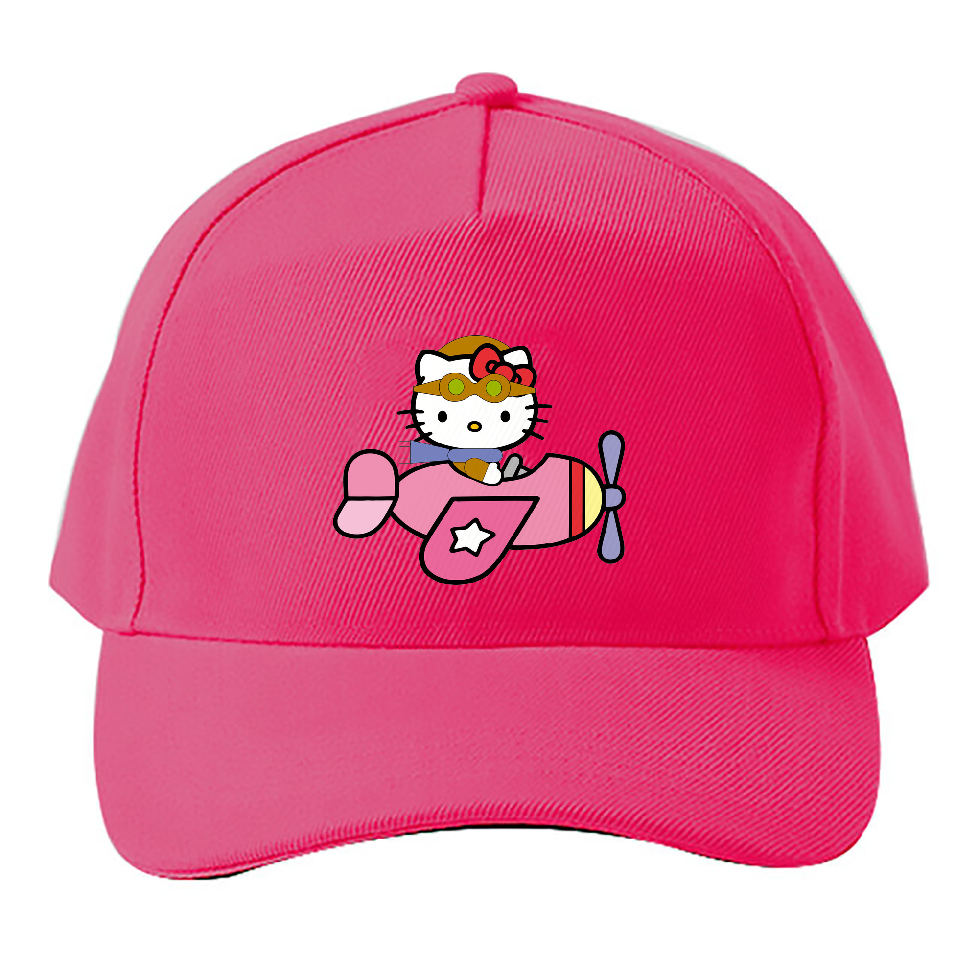 （画像用） Hello Kitty ハローキティ ベースボールキャップ 綿100％ 男女兼用 帽子 スポーツ