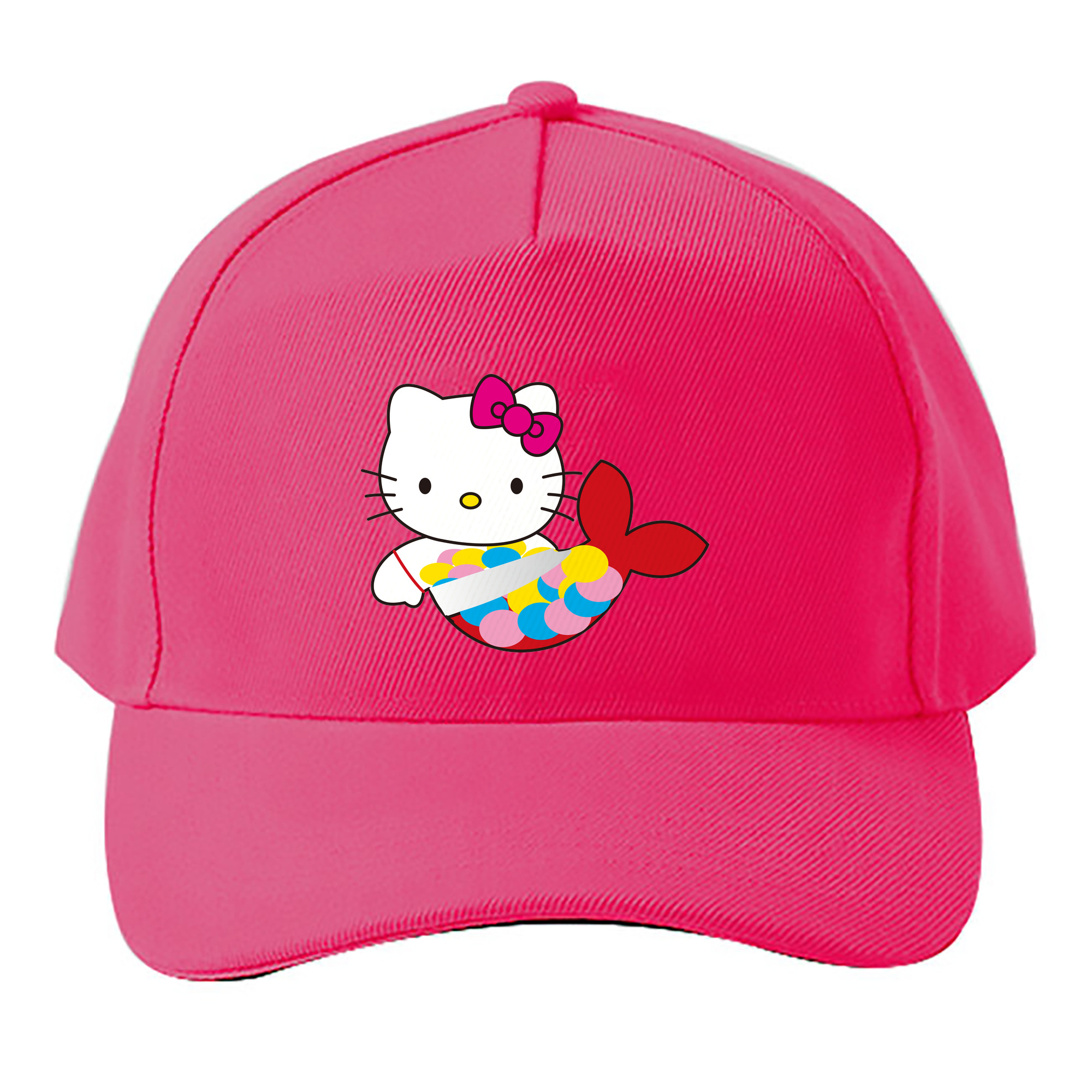 （画像用） Hello Kitty ハローキティ ベースボールキャップ 綿100％ 男女兼用 帽子 スポーツ