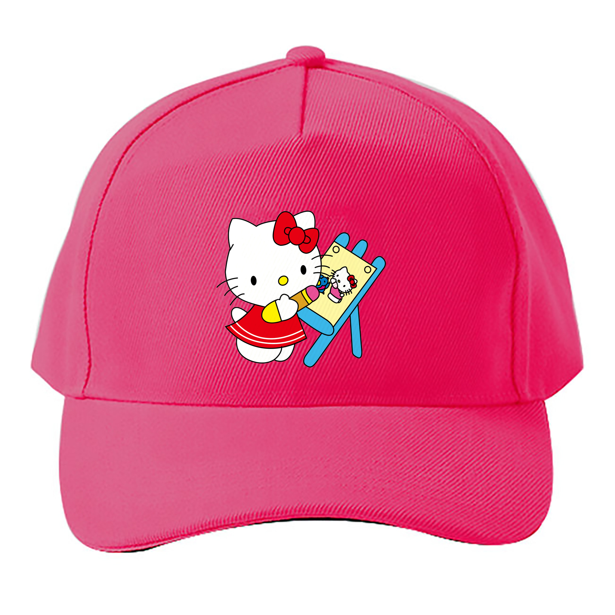 （画像用） Hello Kitty ハローキティ ベースボールキャップ 綿100％ 男女兼用 帽子 スポーツ