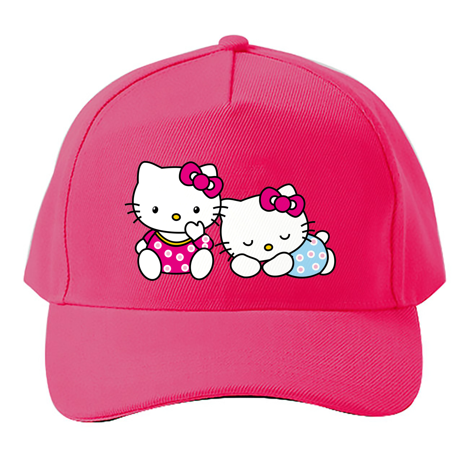 （画像用） Hello Kitty ハローキティ ベースボールキャップ 綿100％ 男女兼用 帽子 スポーツ