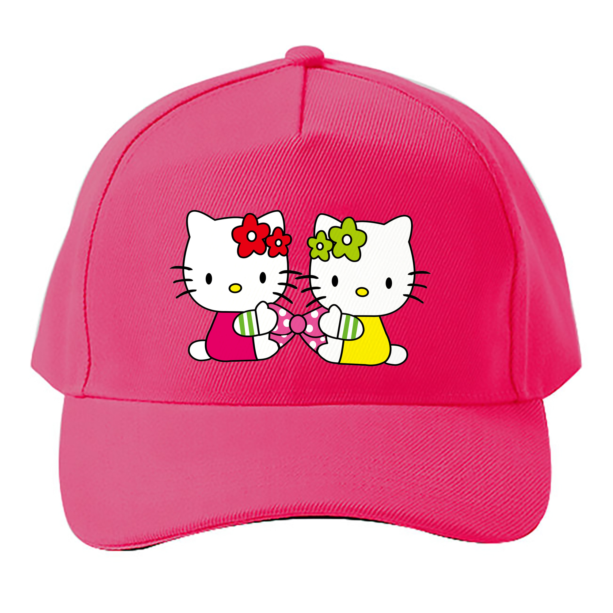 （画像用） Hello Kitty ハローキティ ベースボールキャップ 綿100％ 男女兼用 帽子 スポーツ