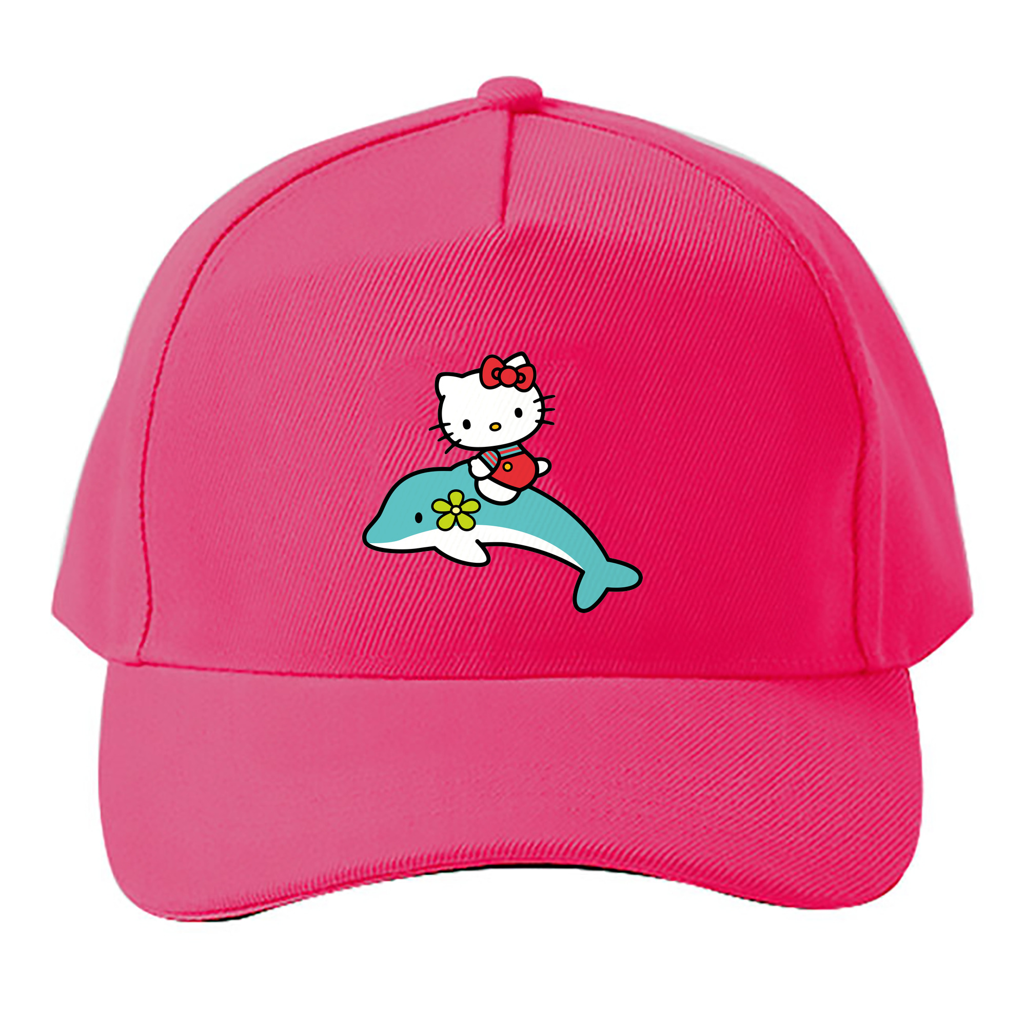 （画像用） Hello Kitty ハローキティ ベースボールキャップ 綿100％ 男女兼用 帽子 スポーツ