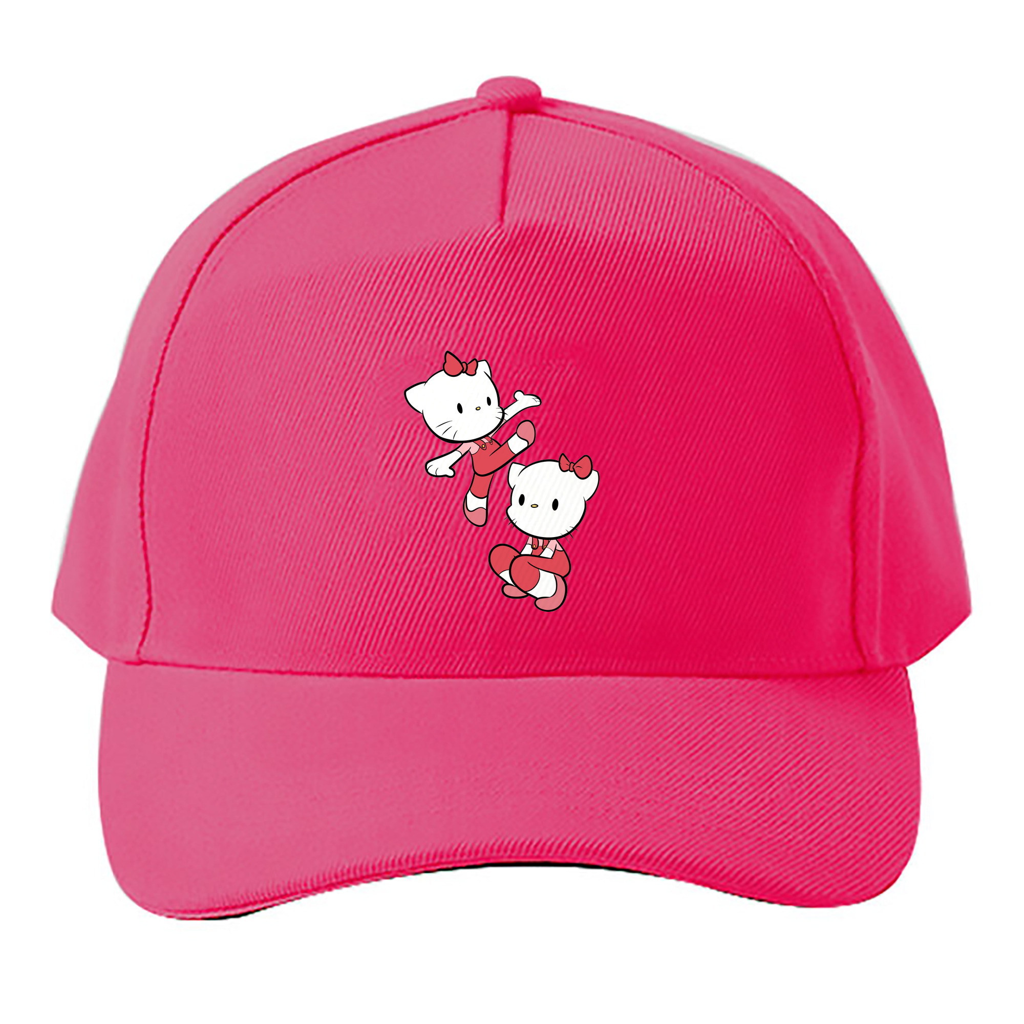 （画像用） Hello Kitty ハローキティ ベースボールキャップ 綿100％ 男女兼用 帽子 スポーツ