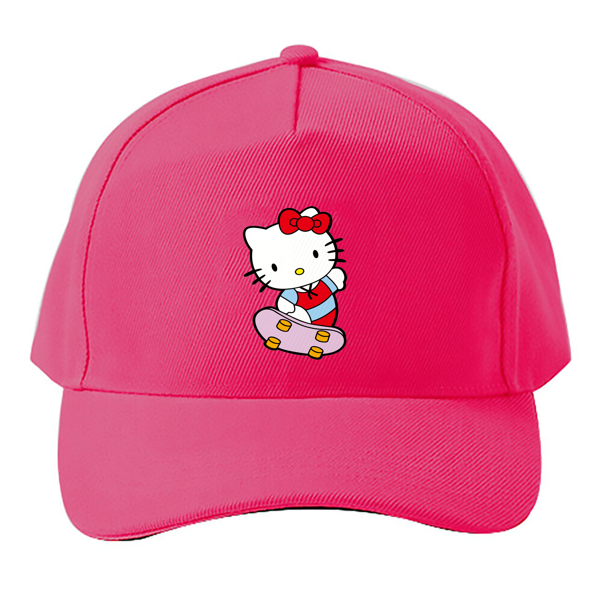 （画像用） Hello Kitty ハローキティ ベースボールキャップ 綿100％ 男女兼用 帽子 スポーツ