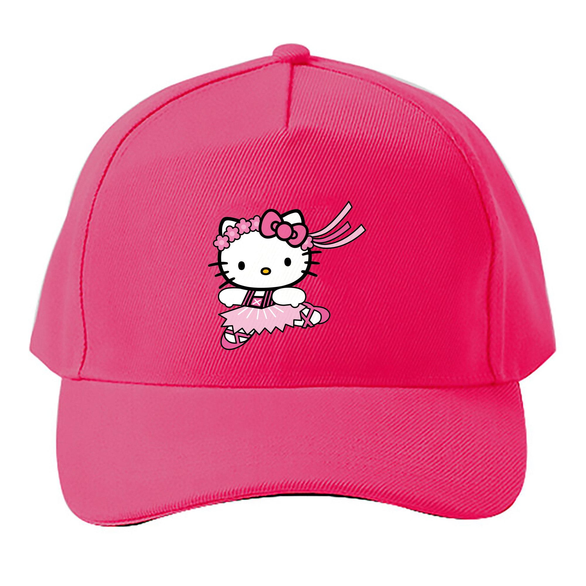 （画像用） Hello Kitty ハローキティ ベースボールキャップ 綿100％ 男女兼用 帽子 スポーツ