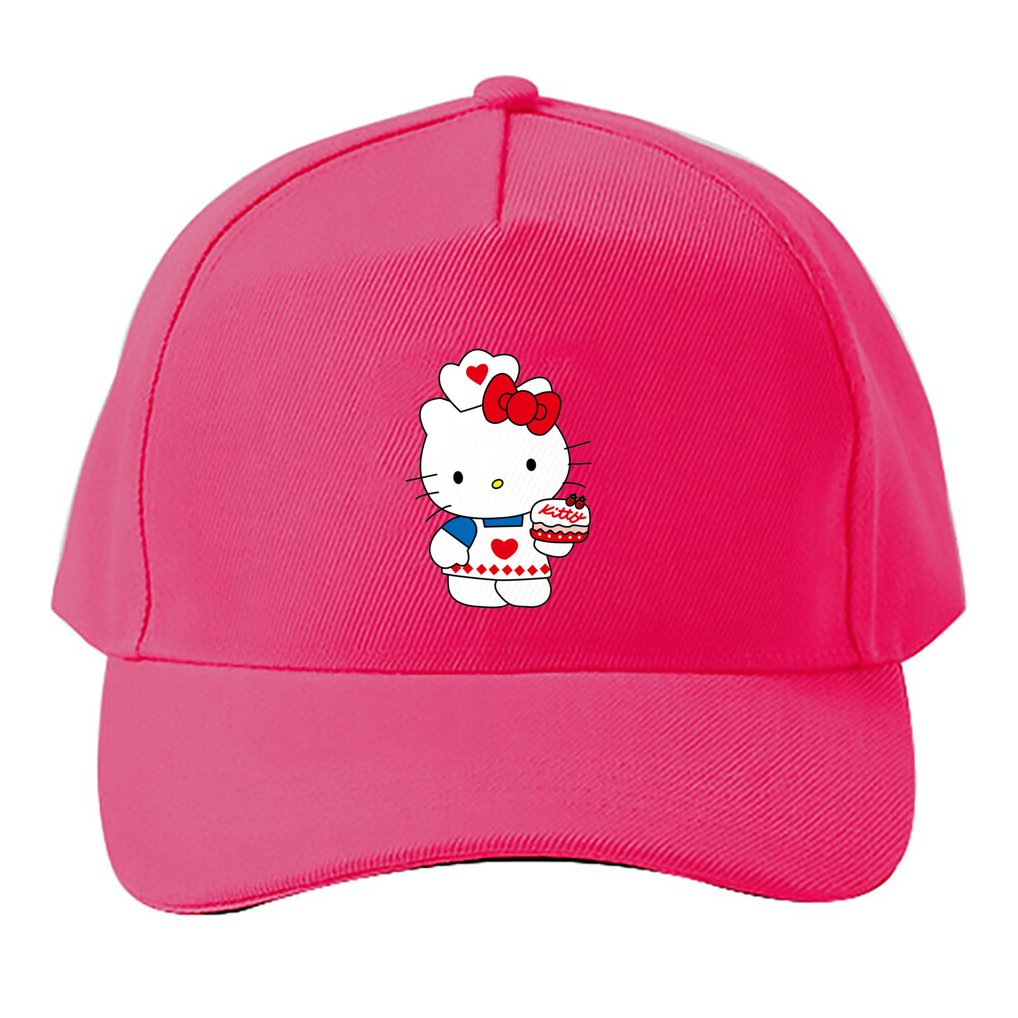 （画像用） Hello Kitty ハローキティ ベースボールキャップ 綿100％ 男女兼用 帽子 スポーツ