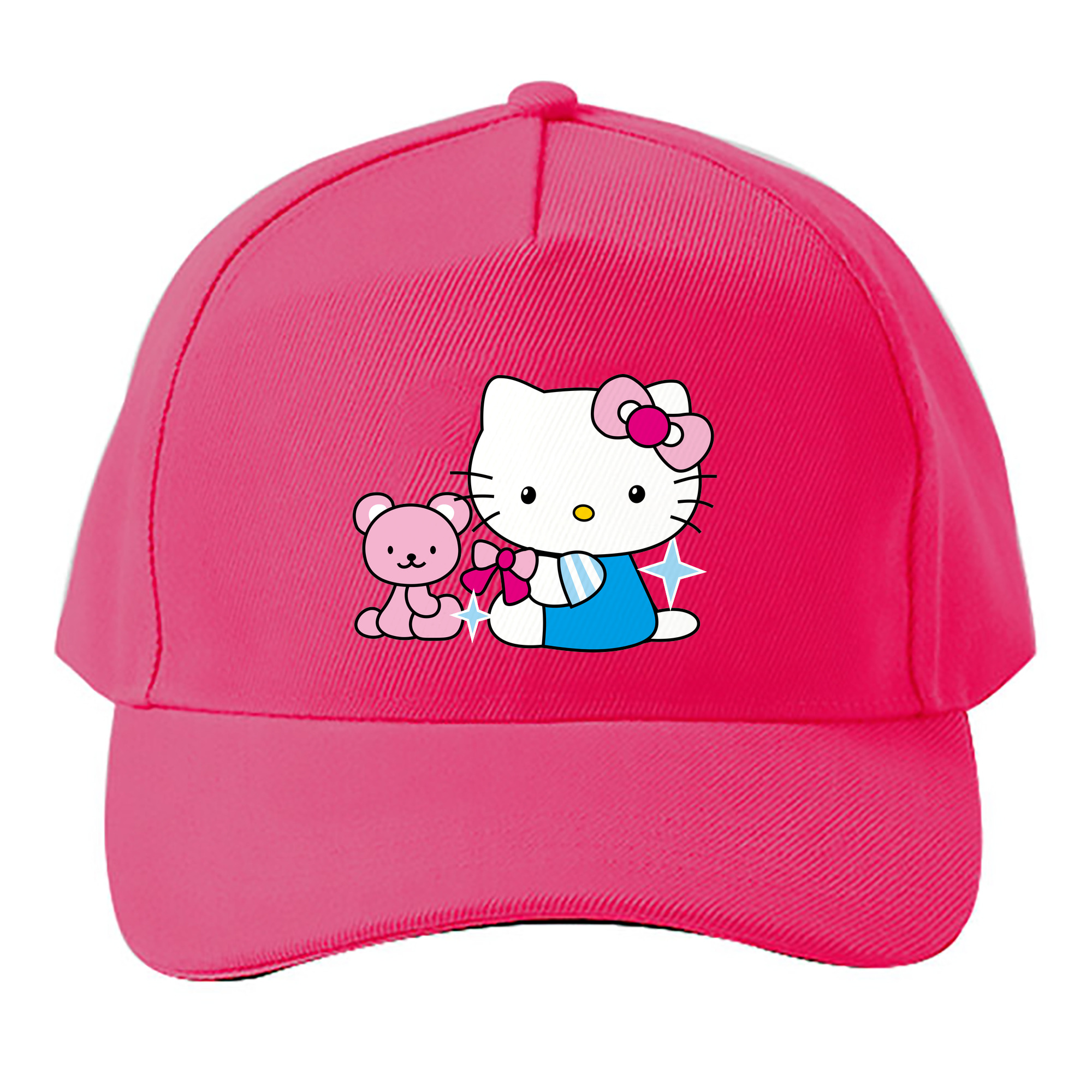 （画像用） Hello Kitty ハローキティ ベースボールキャップ 綿100％ 男女兼用 帽子 スポーツ